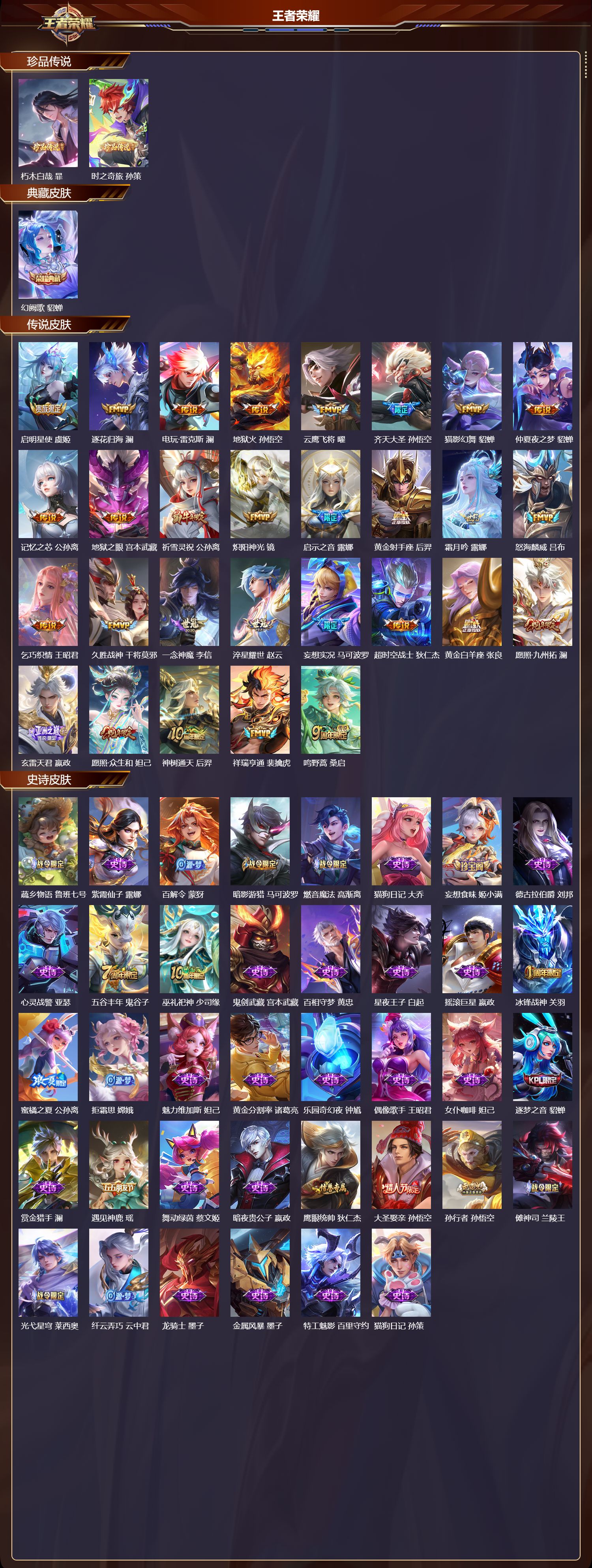 WZCMW413247王者荣耀账号详情图2