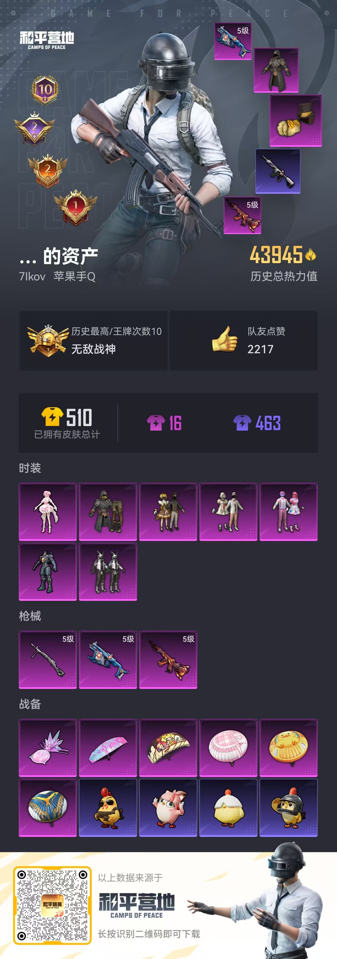 HPSJ3404044和平精英账号详情图4 HPSJ3404044和平精英账号详情图4