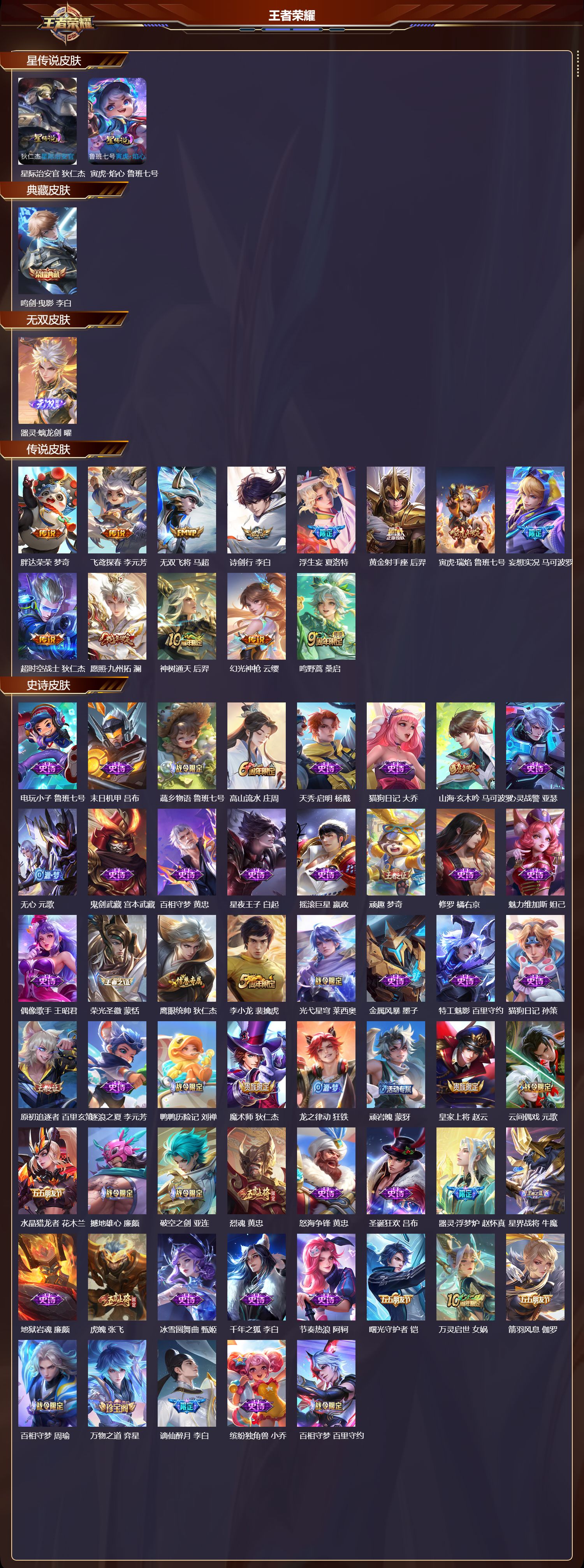 WZMK3391076王者荣耀账号详情图2