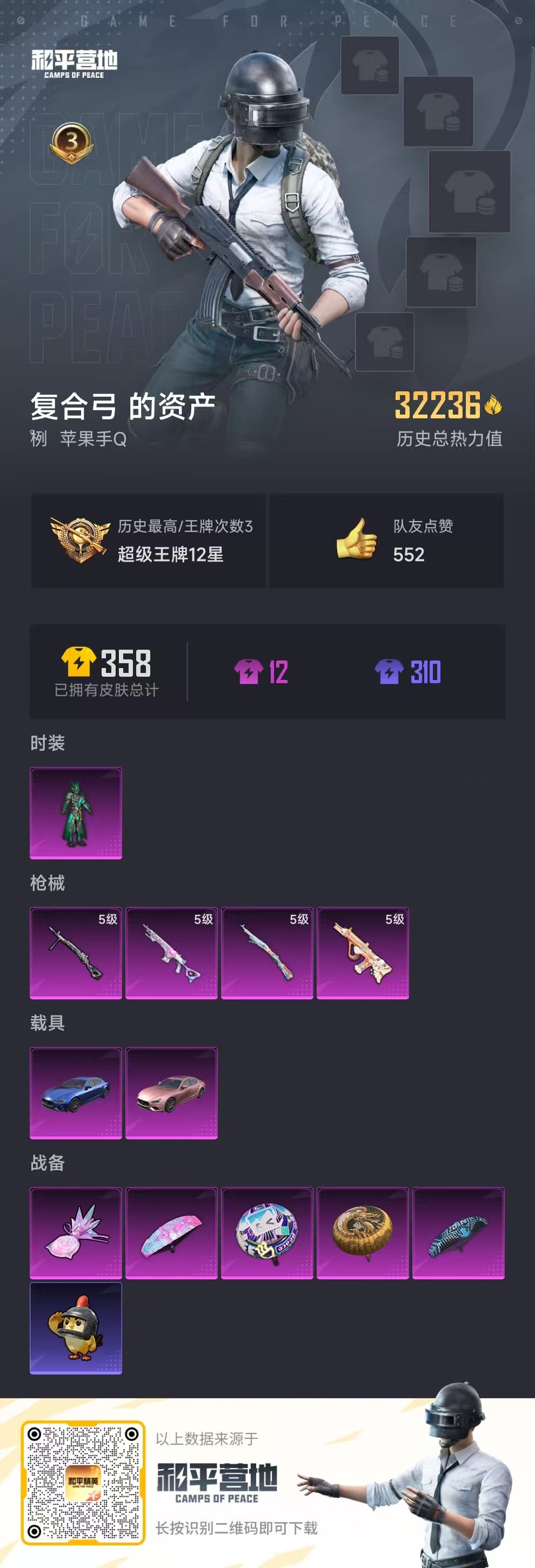 HPSJ3404069和平精英账号详情图4 HPSJ3404069和平精英账号详情图4