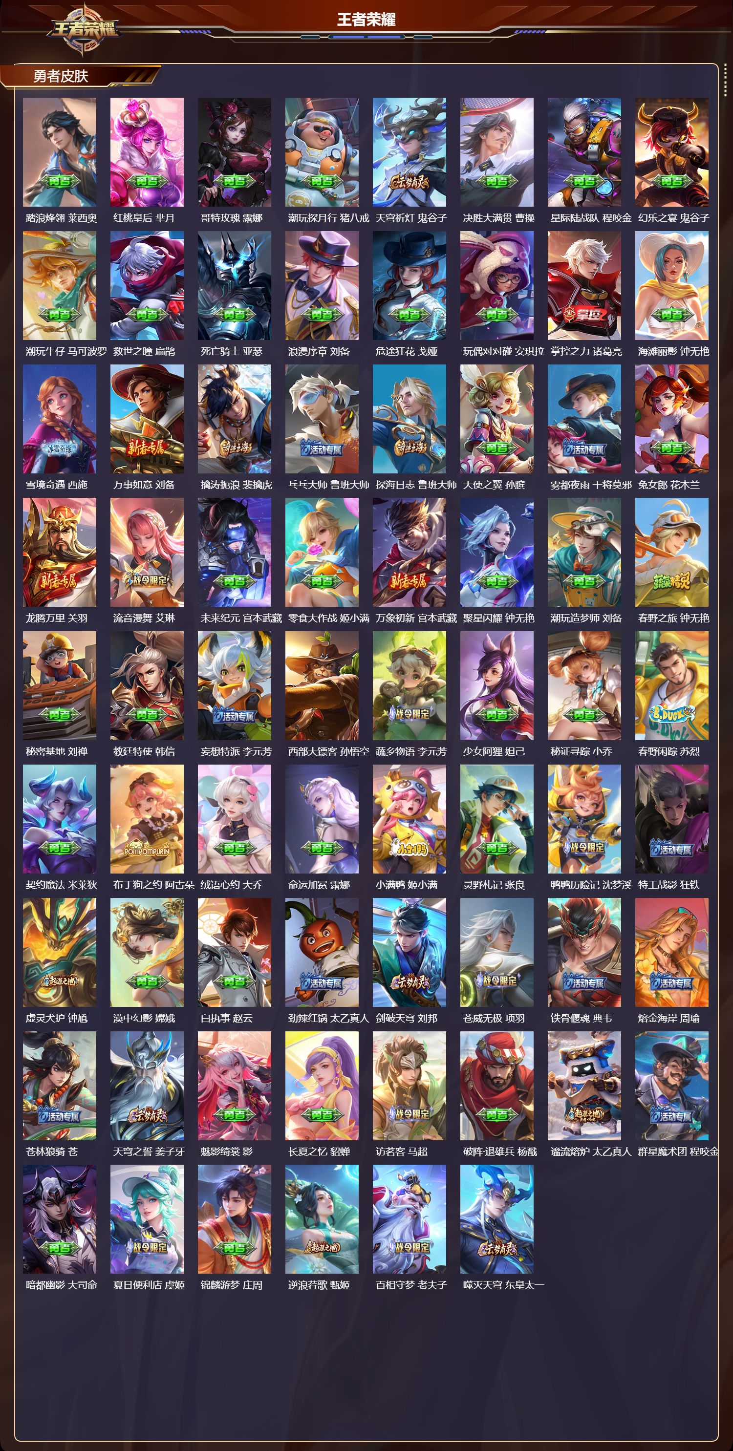 WZMK3389054王者荣耀账号详情图3