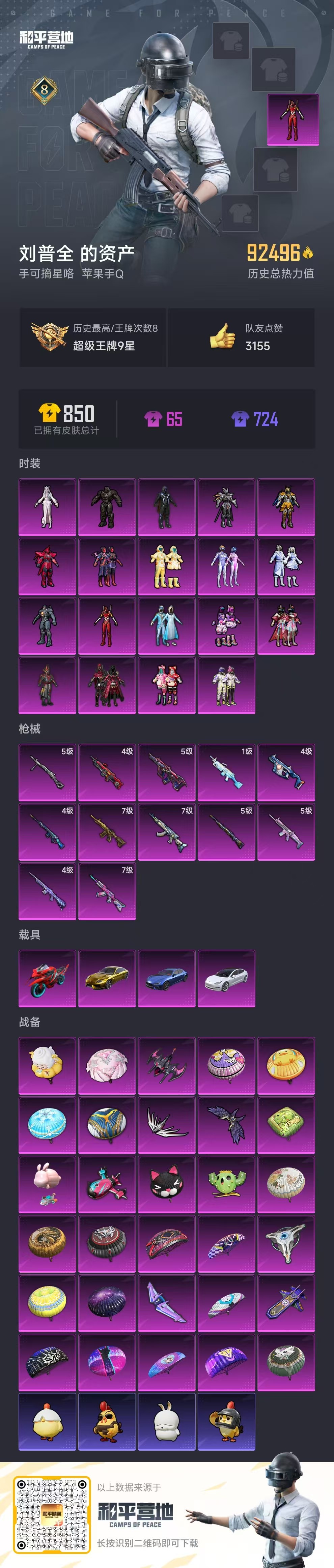 HPSJ3404032和平精英账号详情图4 HPSJ3404032和平精英账号详情图4