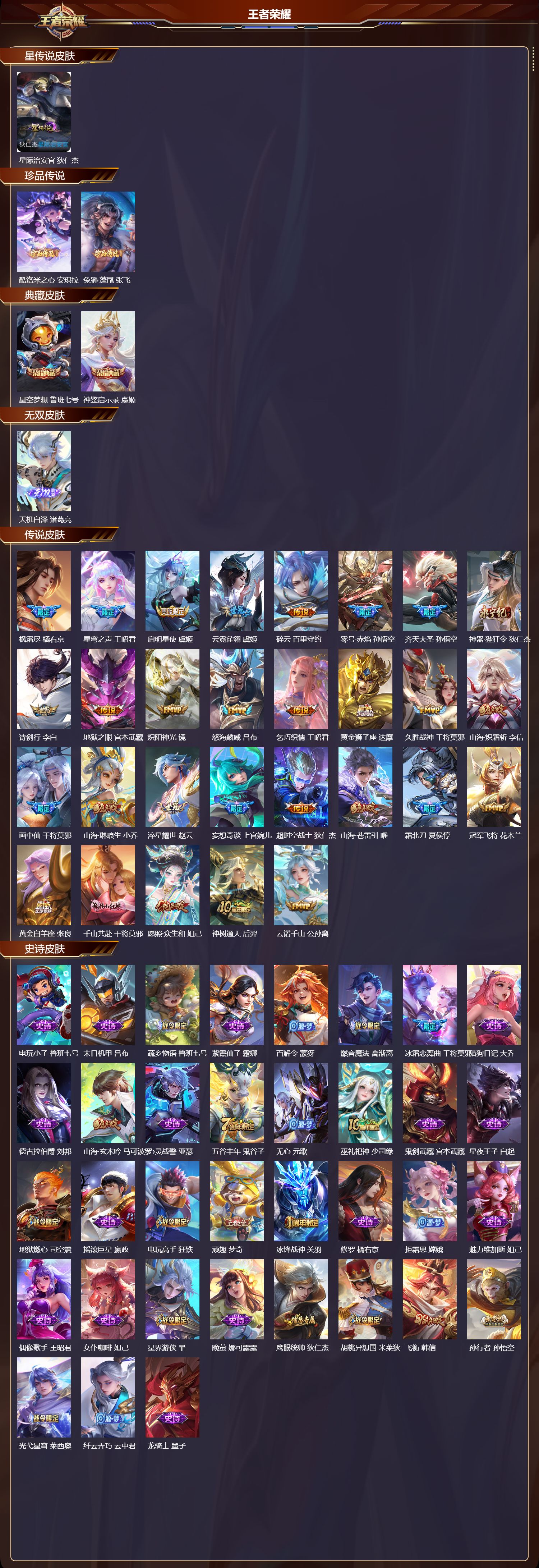 WZMK3391074王者荣耀账号详情图2 WZMK3391074王者荣耀账号详情图2