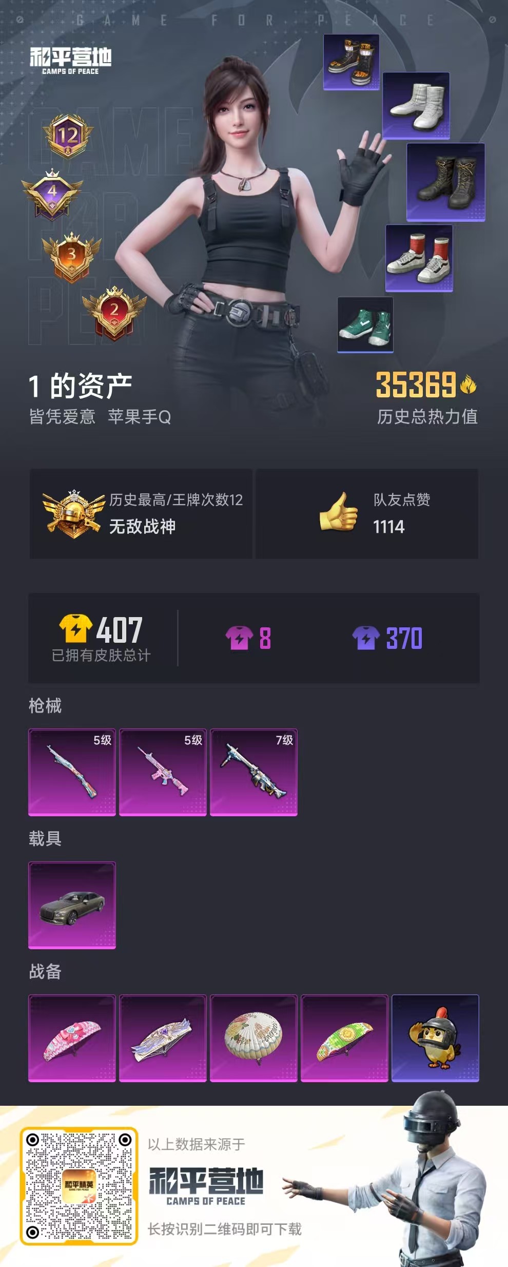 HPSJ3404028和平精英账号详情图4 HPSJ3404028和平精英账号详情图4