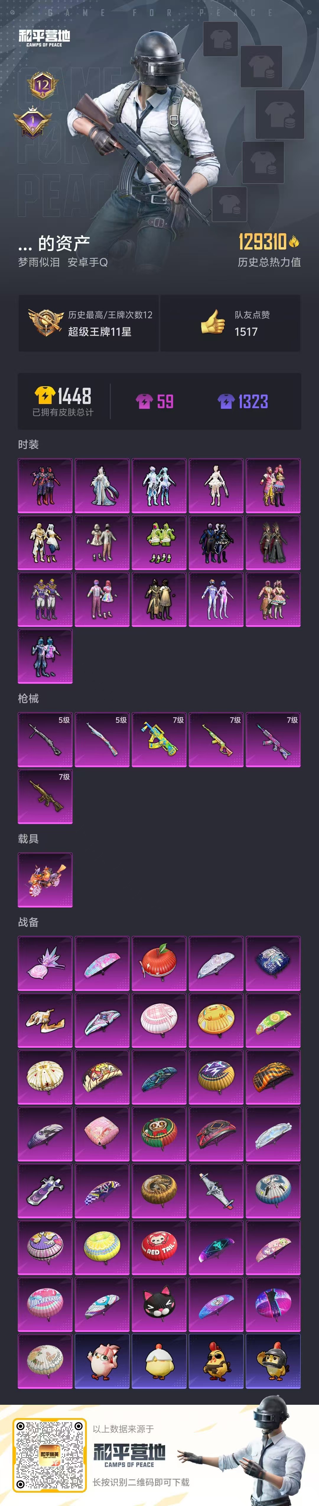 HPSJ3400592和平精英账号详情图3 HPSJ3400592和平精英账号详情图3