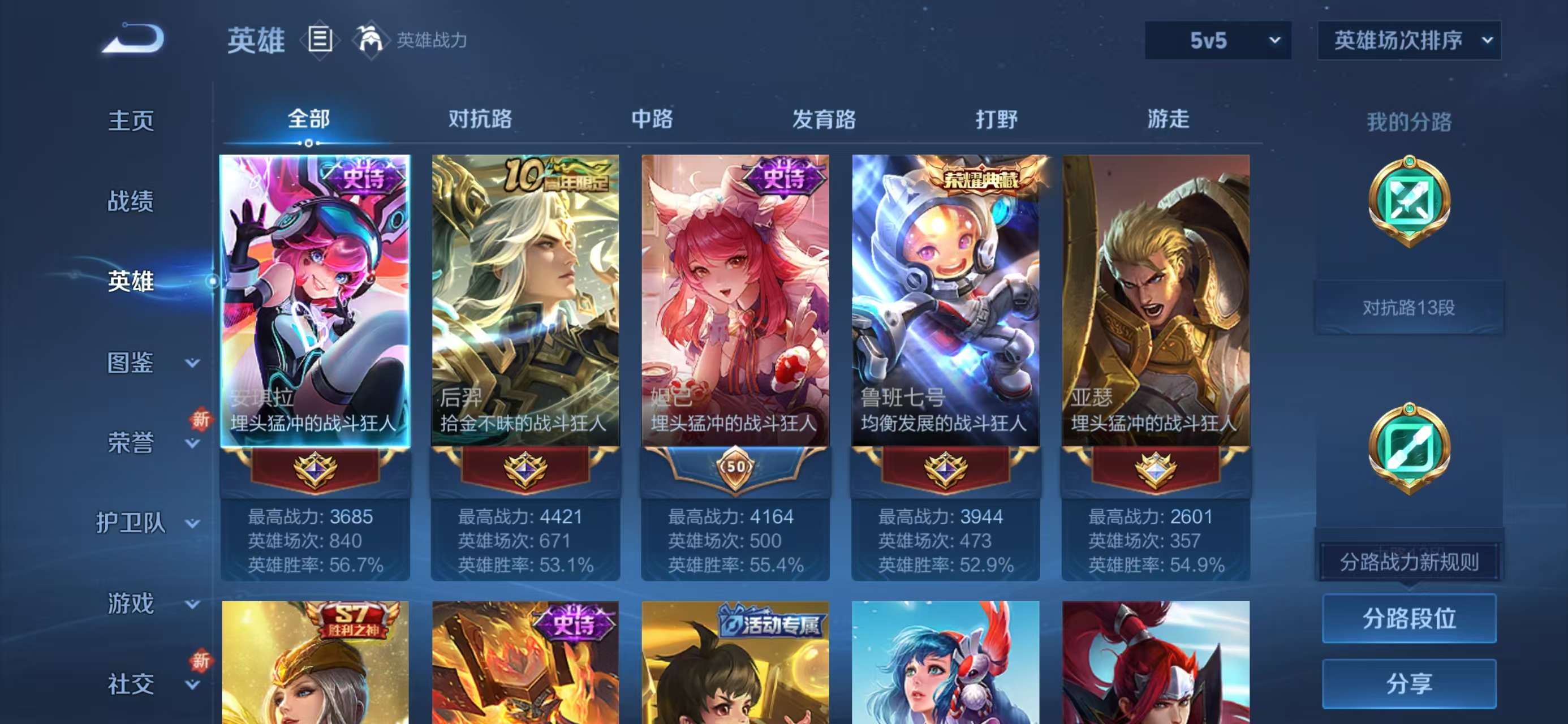WZCMW415517王者荣耀账号详情图4