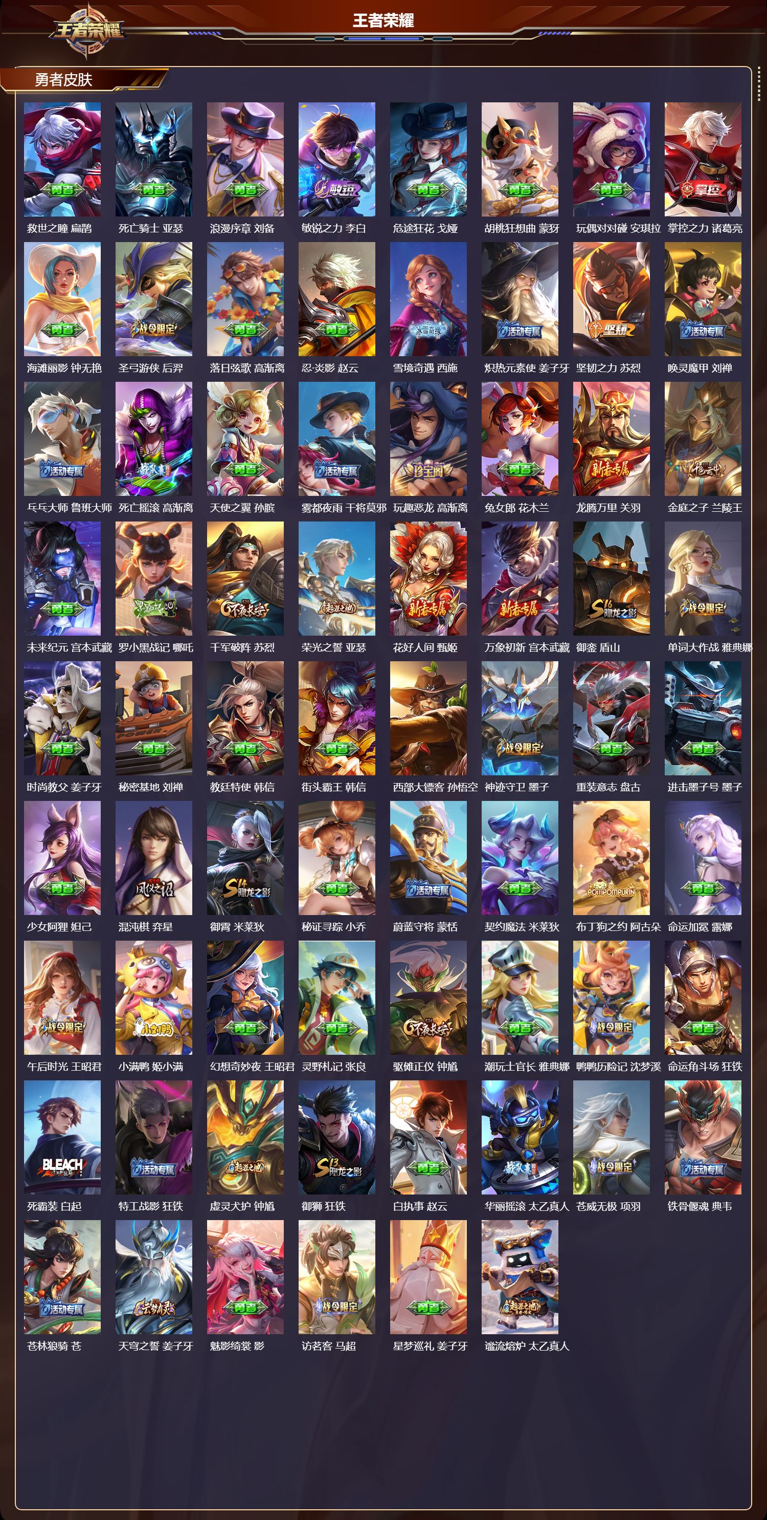 WZMK3391120王者荣耀账号详情图5