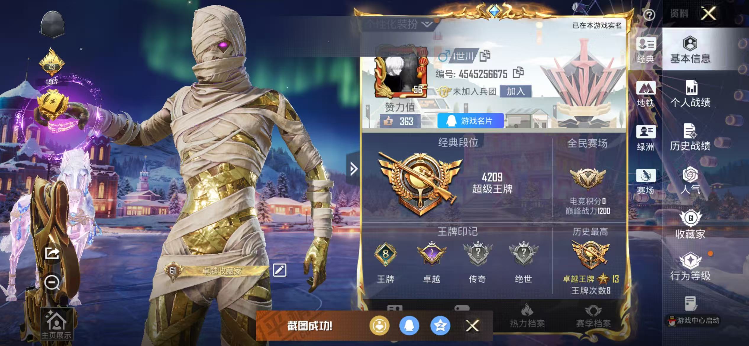 HPSJ3401852和平精英账号详情图3 HPSJ3401852和平精英账号详情图3