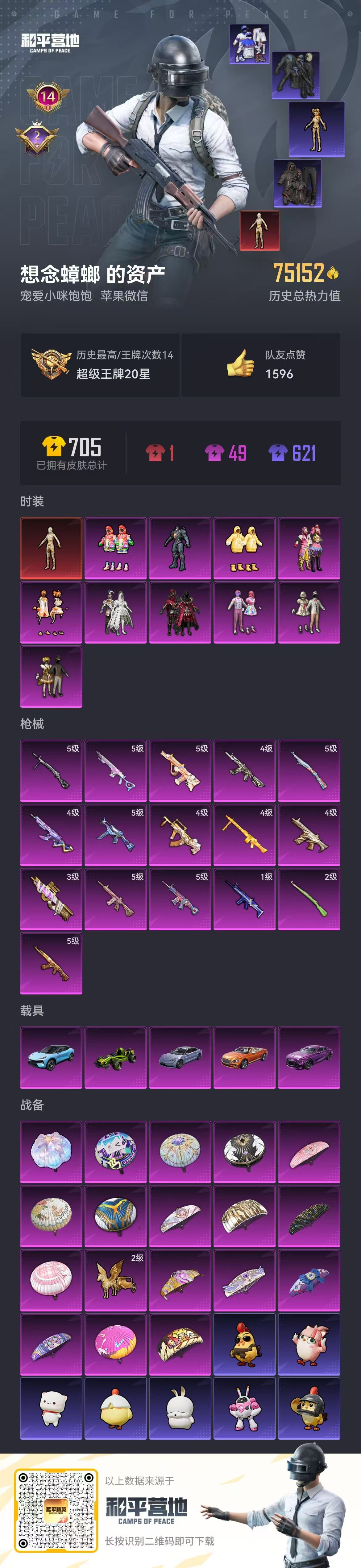 HPSJ3402103和平精英账号详情图4 HPSJ3402103和平精英账号详情图4