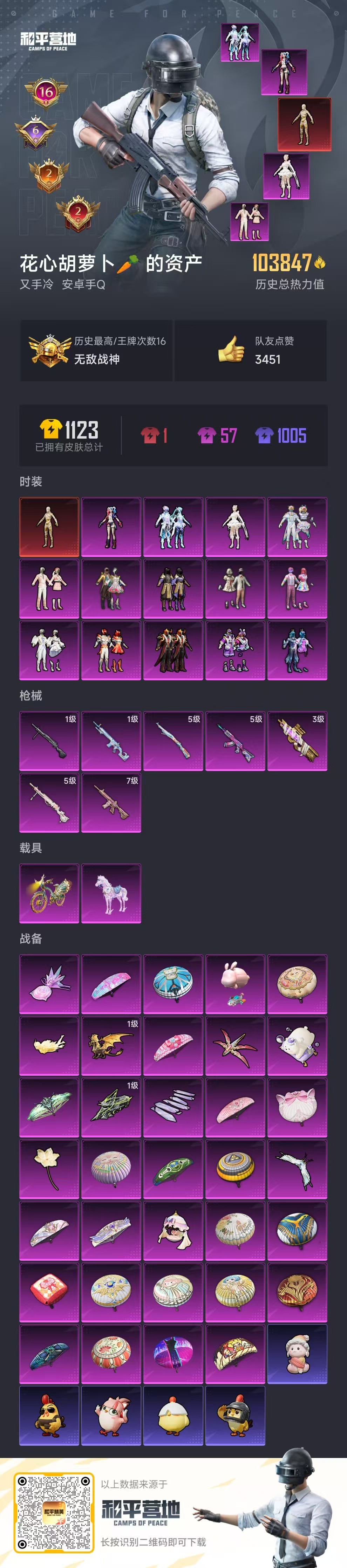 HPSJ3401864和平精英账号详情图4 HPSJ3401864和平精英账号详情图4