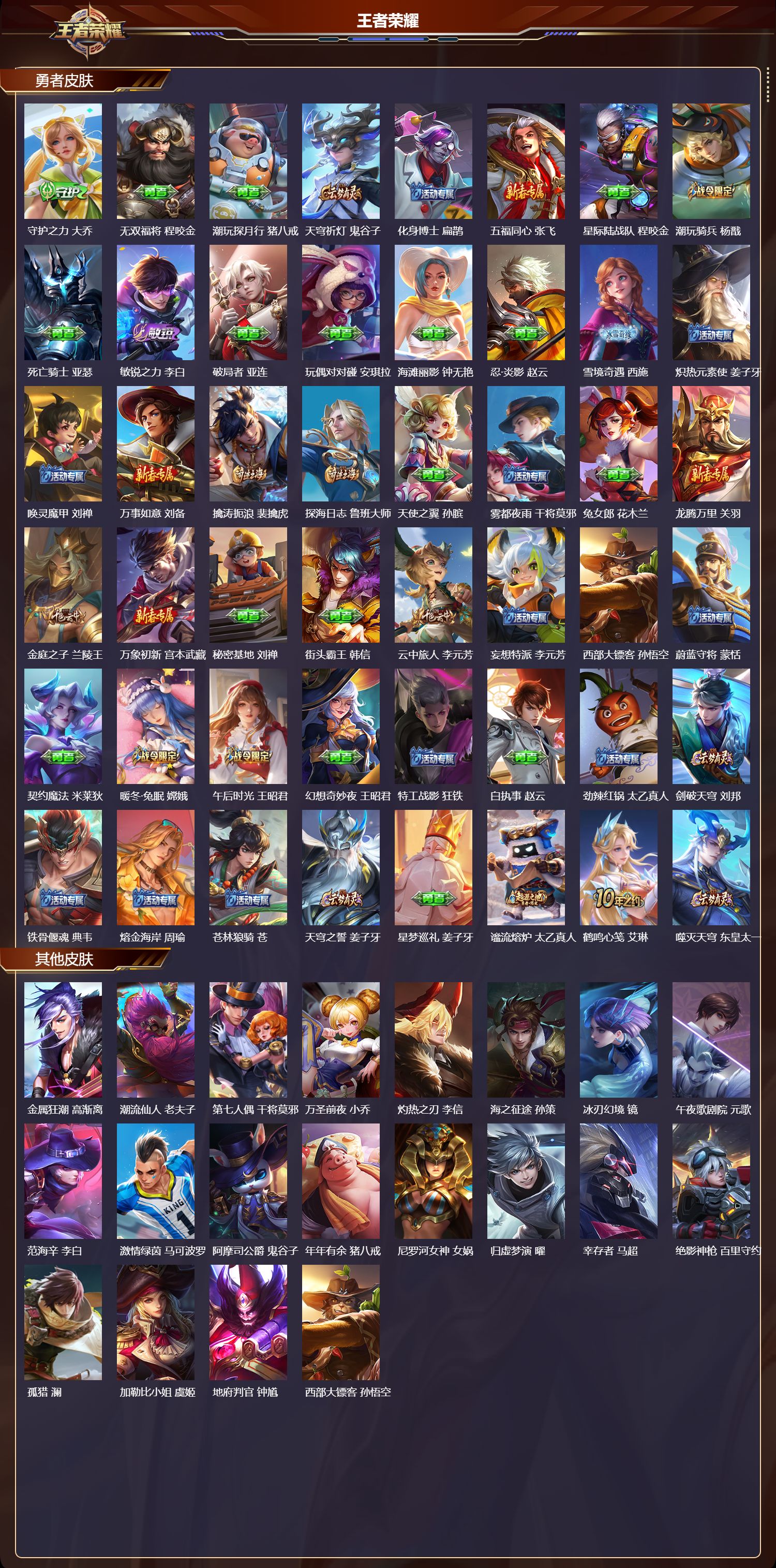 WZMK3391104王者荣耀账号详情图3