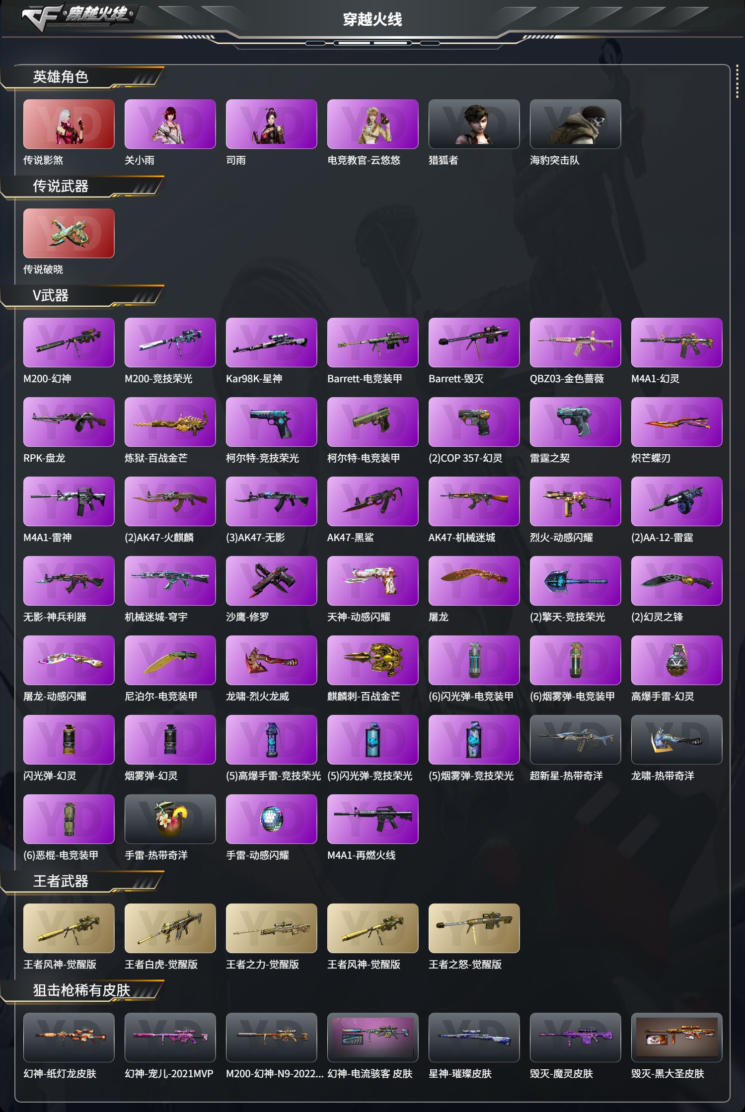 CFFFWY45180穿越火线账号详情图2 CFFFWY45180穿越火线账号详情图2