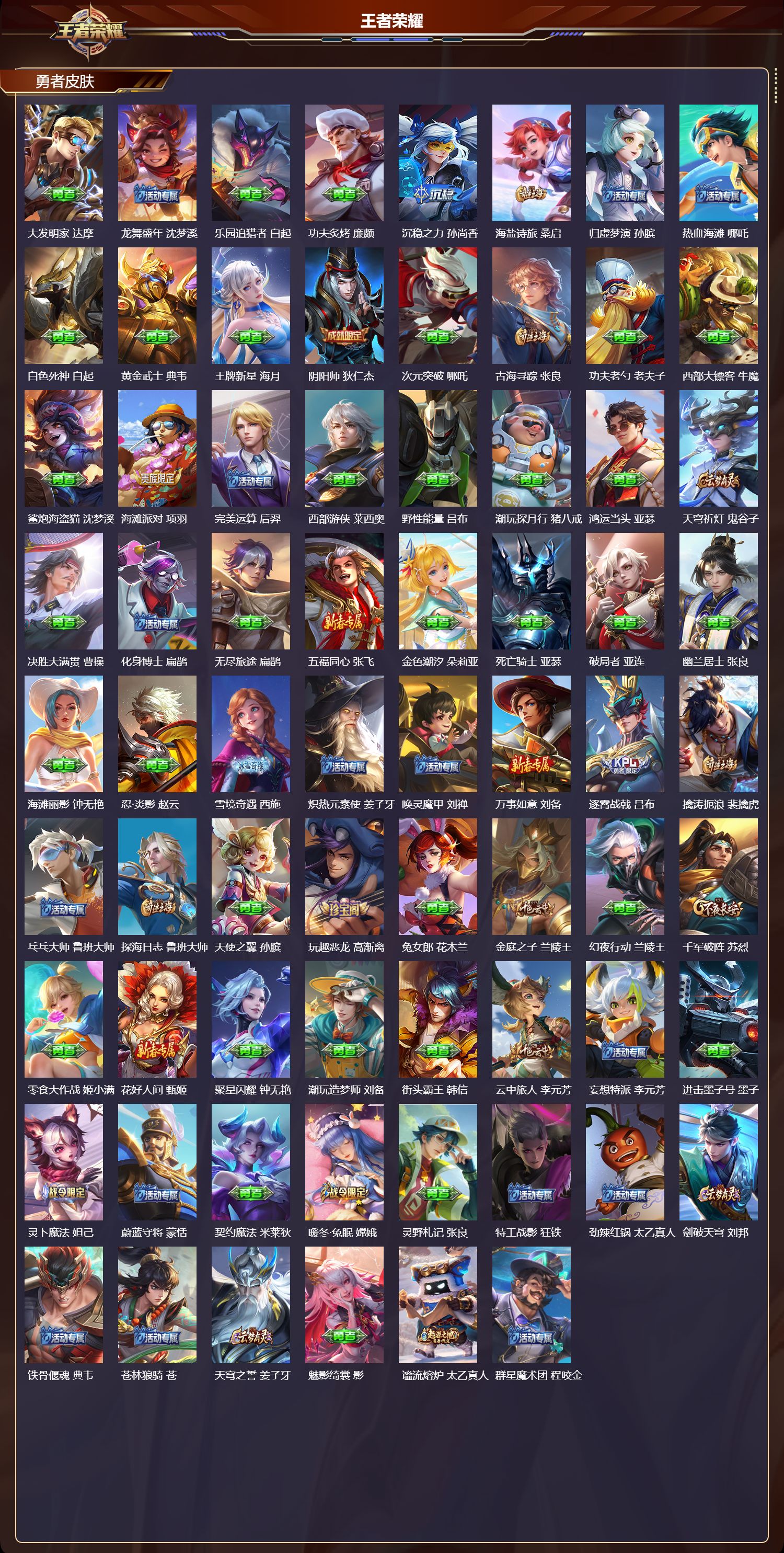 WZMK3393263王者荣耀账号详情图3 WZMK3393263王者荣耀账号详情图3