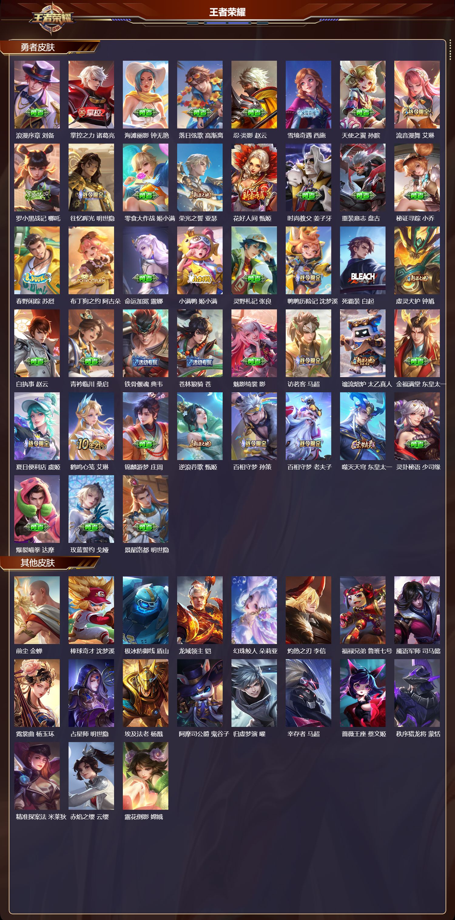 WZMK3393255王者荣耀账号详情图3