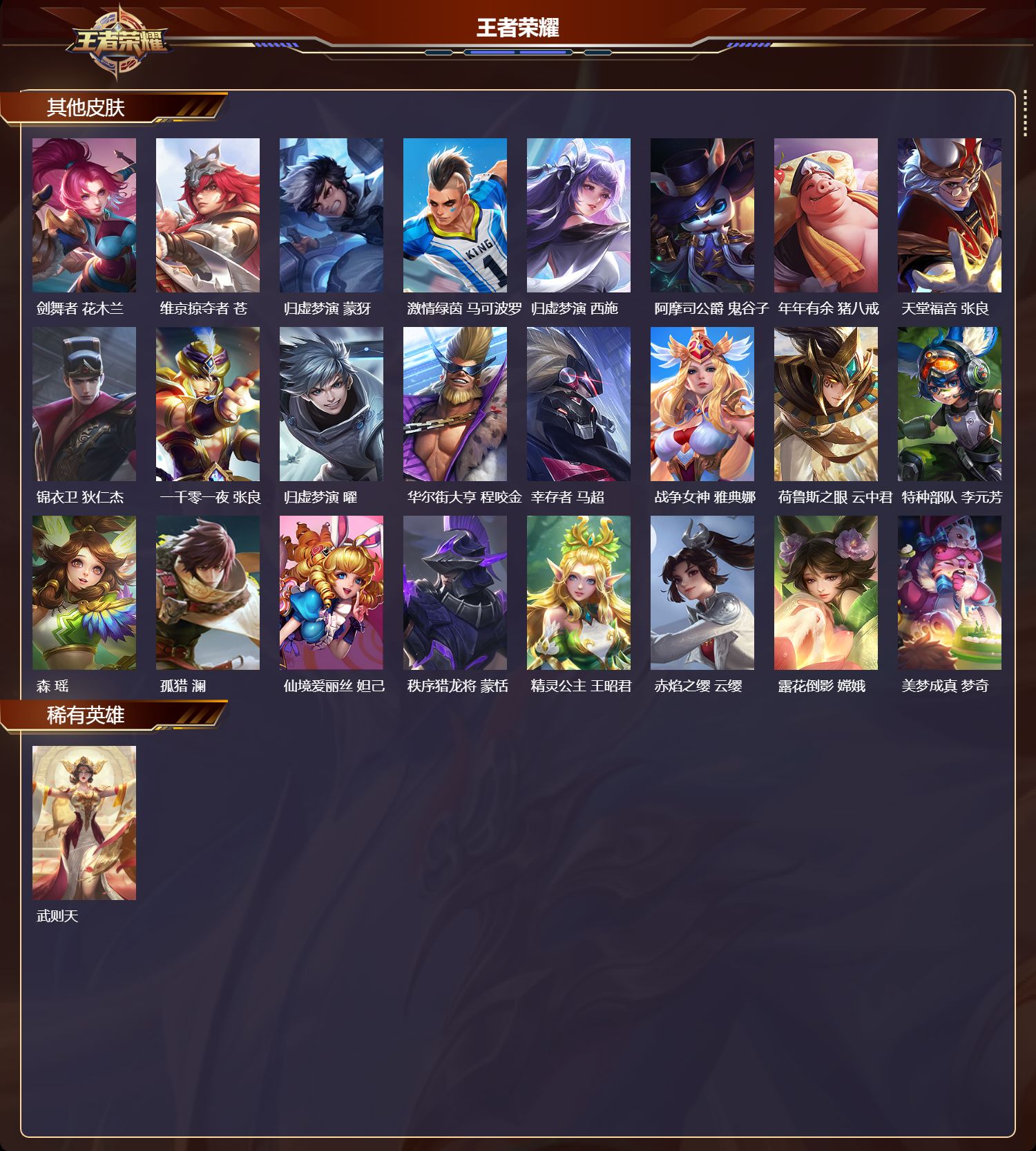 WZMK3394850王者荣耀账号详情图5