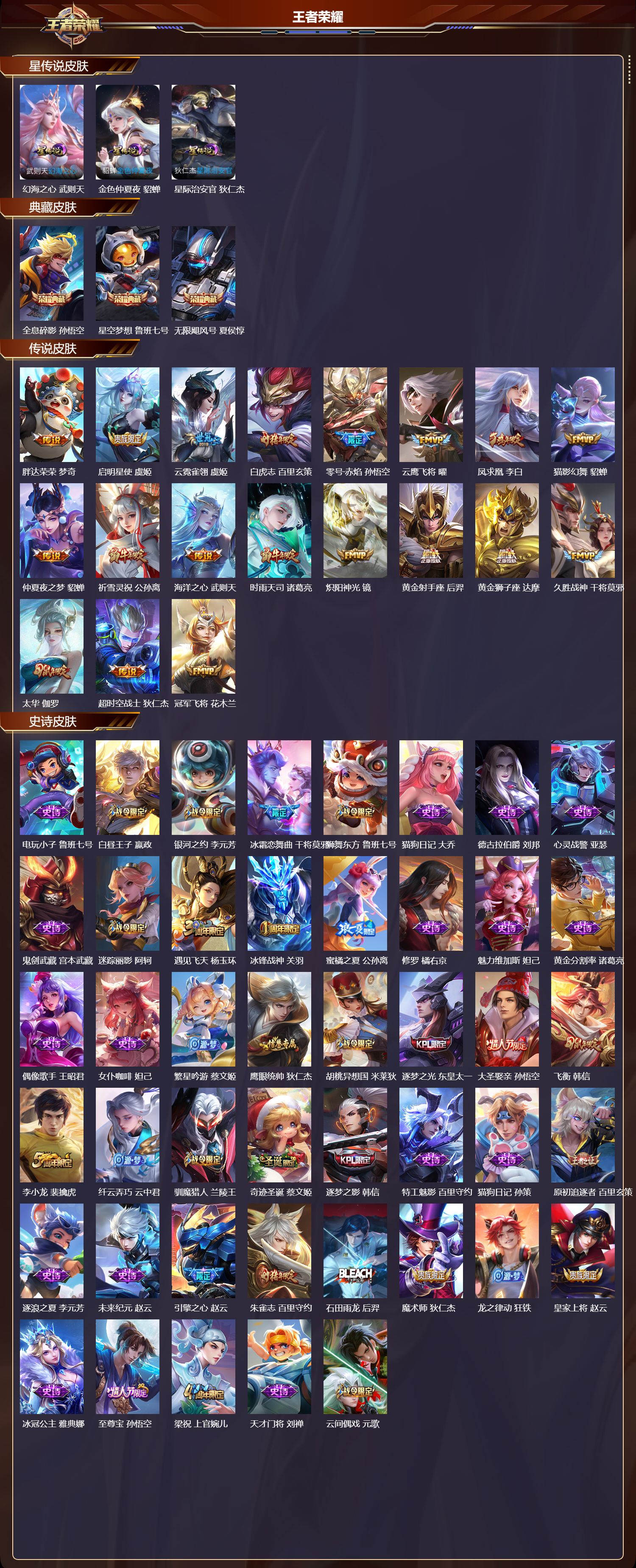 WZMK3394850王者荣耀账号详情图2