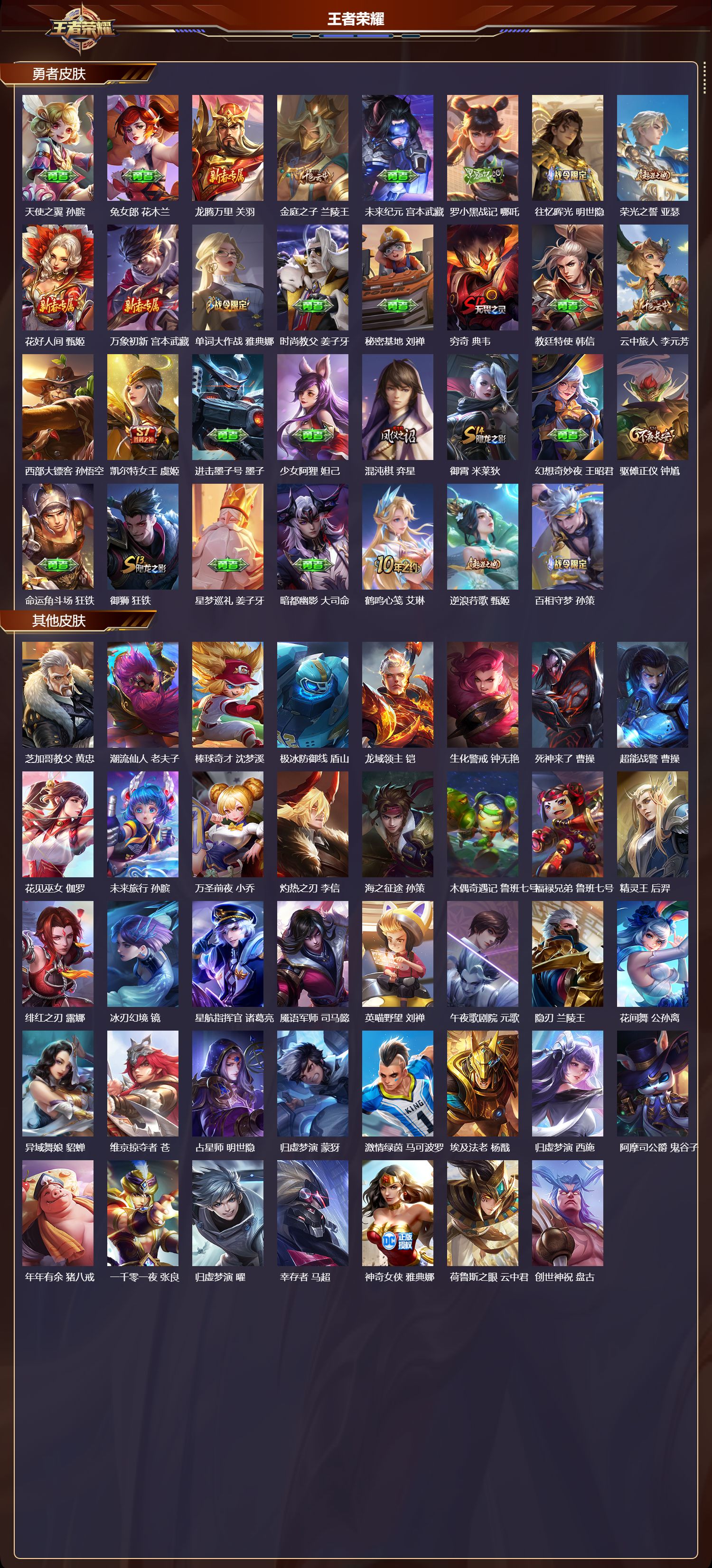 WZMK3394849王者荣耀账号详情图4