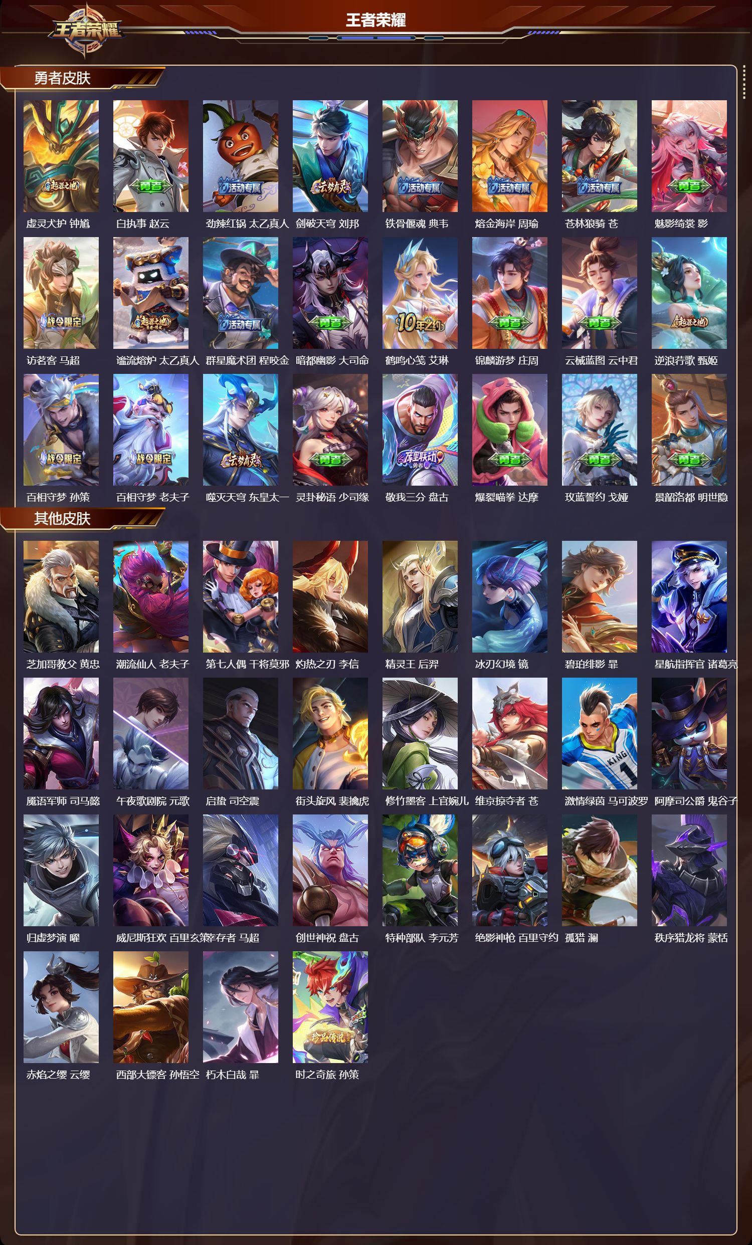 WZMK3393256王者荣耀账号详情图4