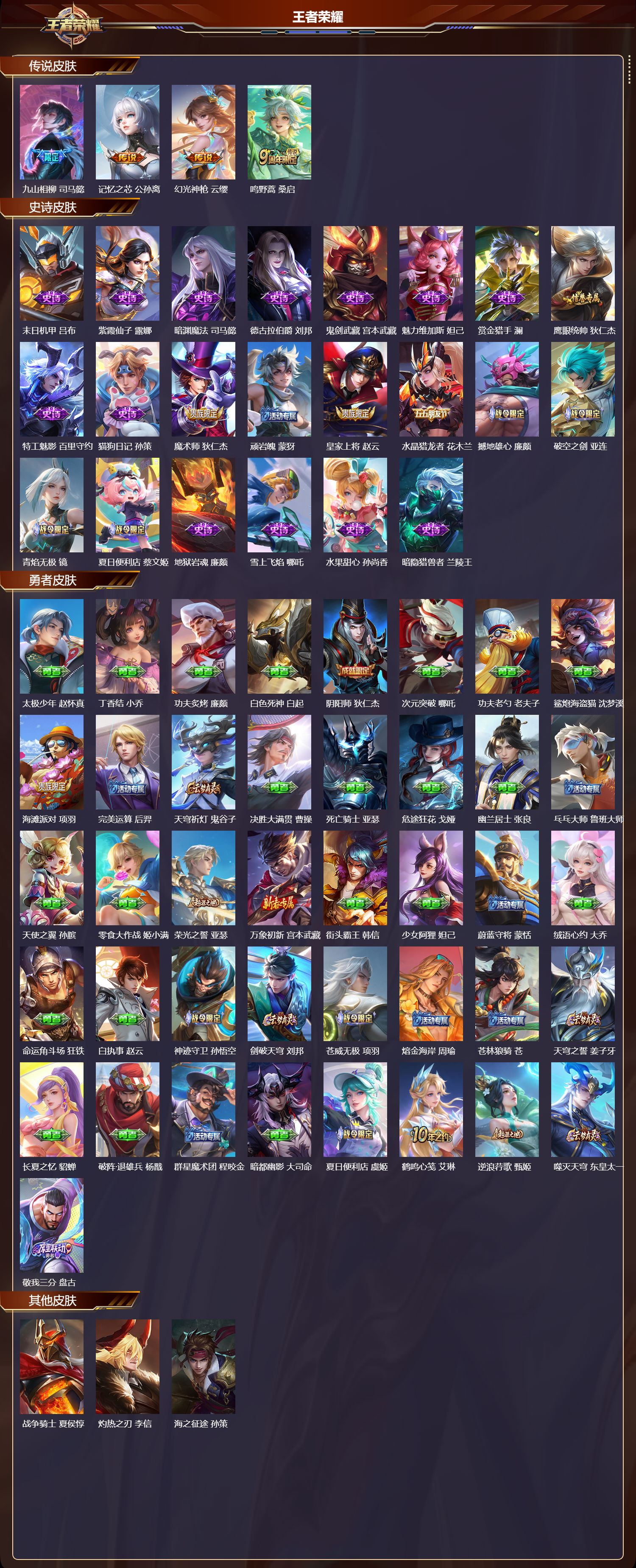 WZMK3393262王者荣耀账号详情图2