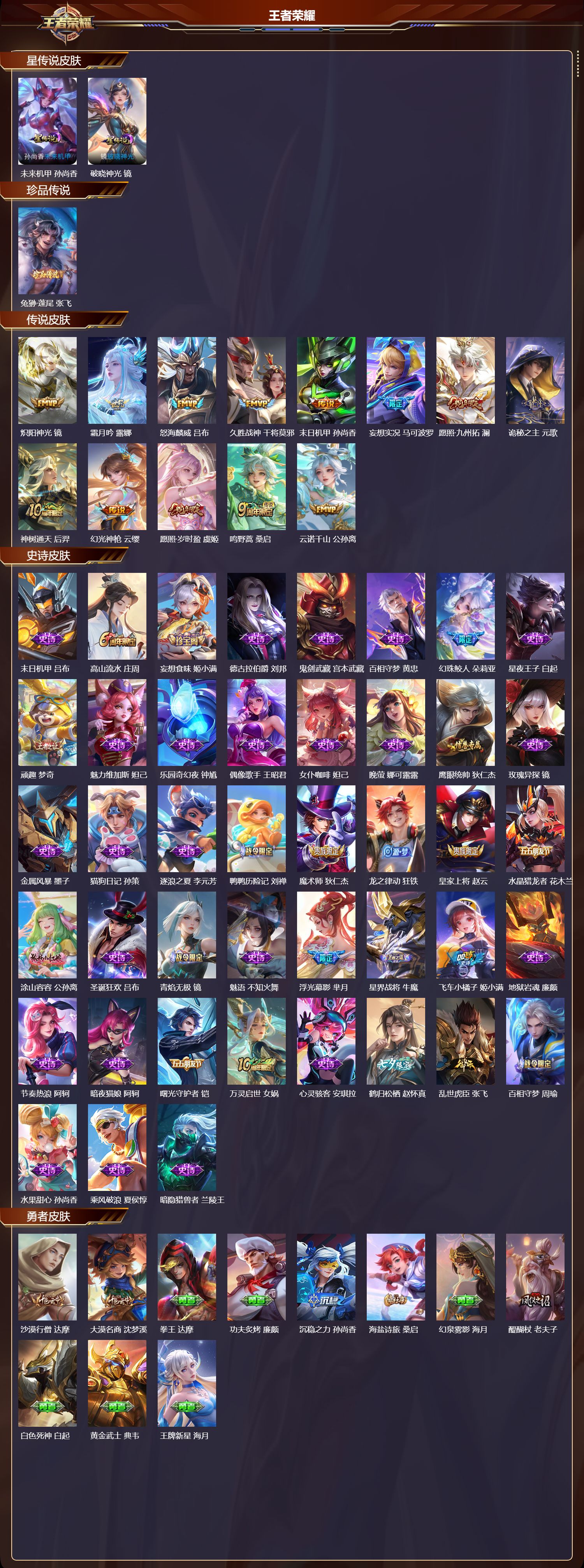 WZMK3394851王者荣耀账号详情图2 WZMK3394851王者荣耀账号详情图2