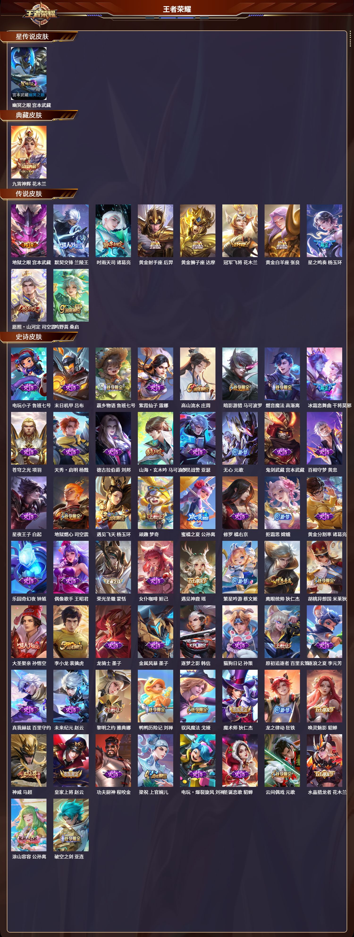 WZLX4220745王者荣耀账号详情图4 WZLX4220745王者荣耀账号详情图4