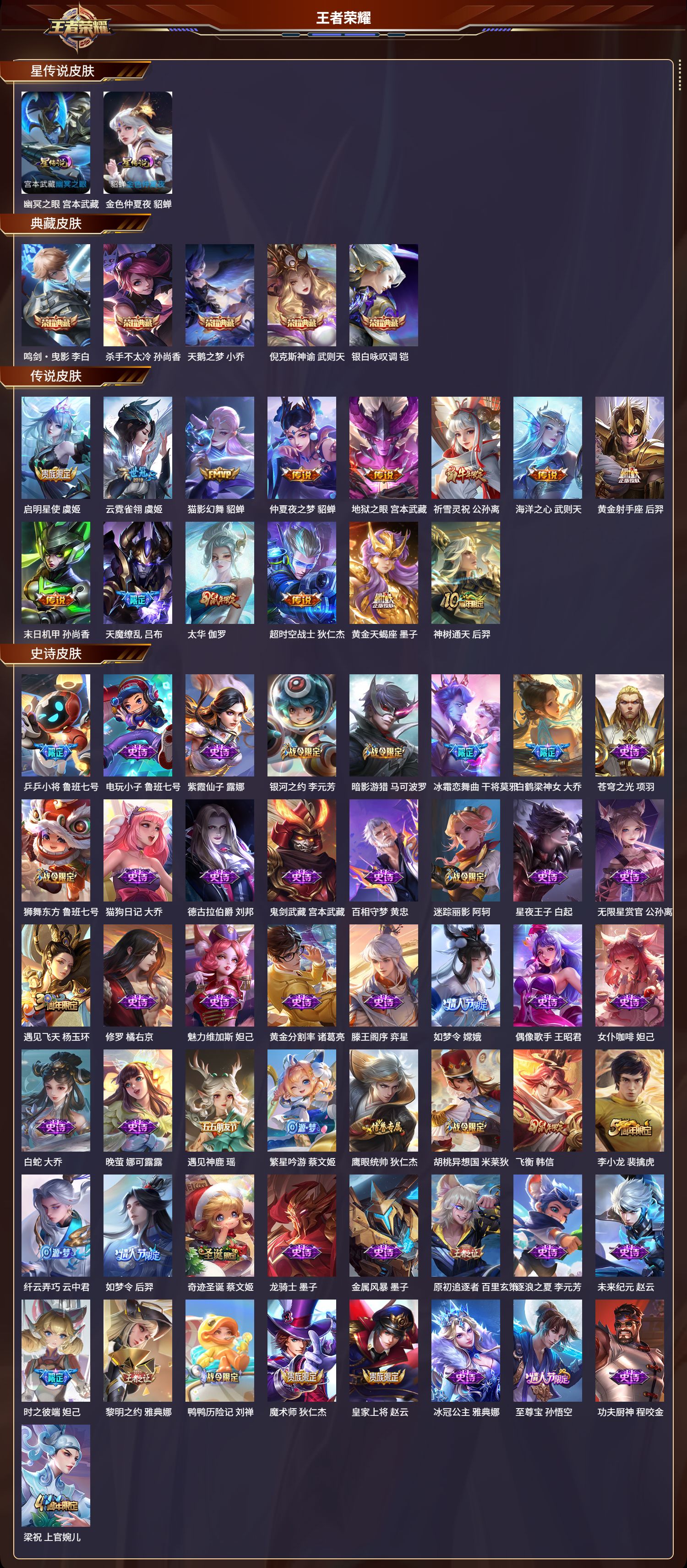 WZMK3346432王者荣耀账号详情图2 WZMK3346432王者荣耀账号详情图2