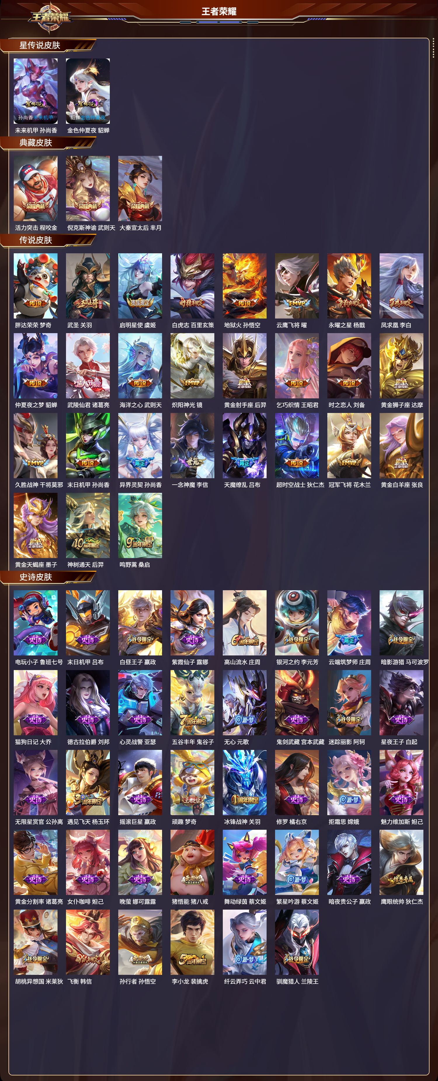 WZMK3346429王者荣耀账号详情图2 WZMK3346429王者荣耀账号详情图2