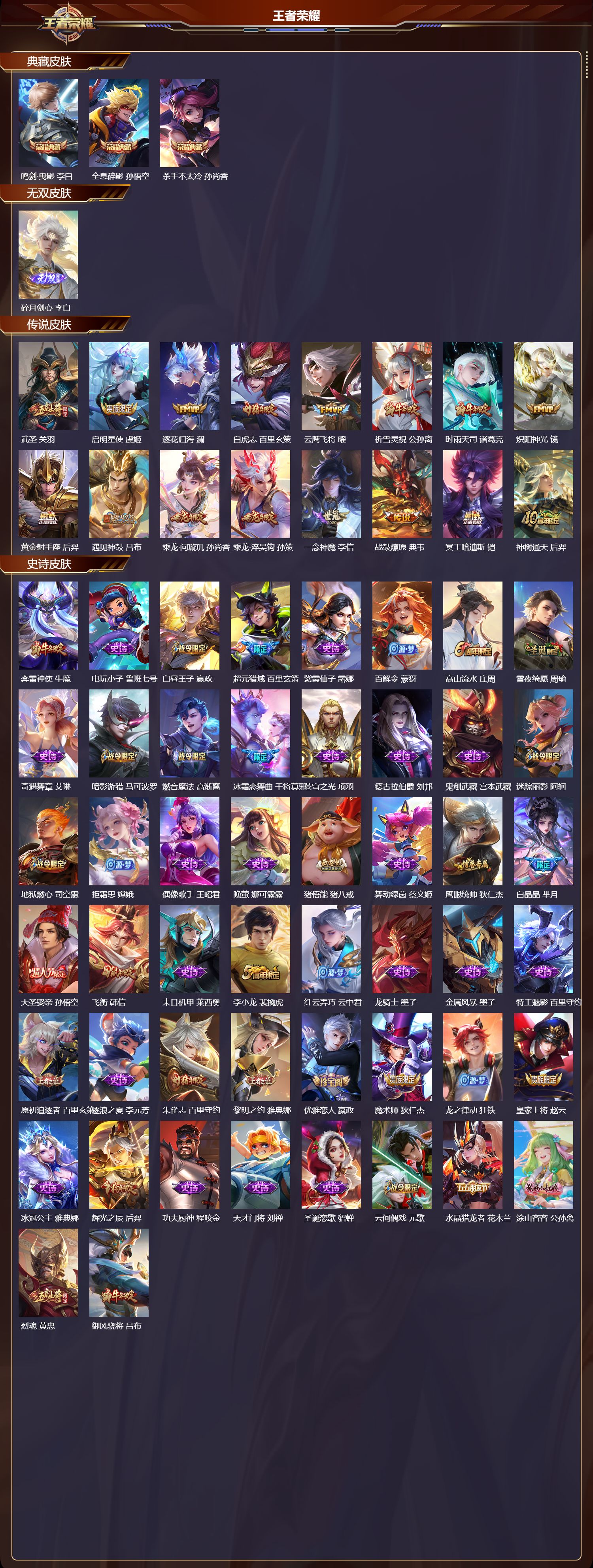 WZMK3348573王者荣耀账号详情图2 WZMK3348573王者荣耀账号详情图2