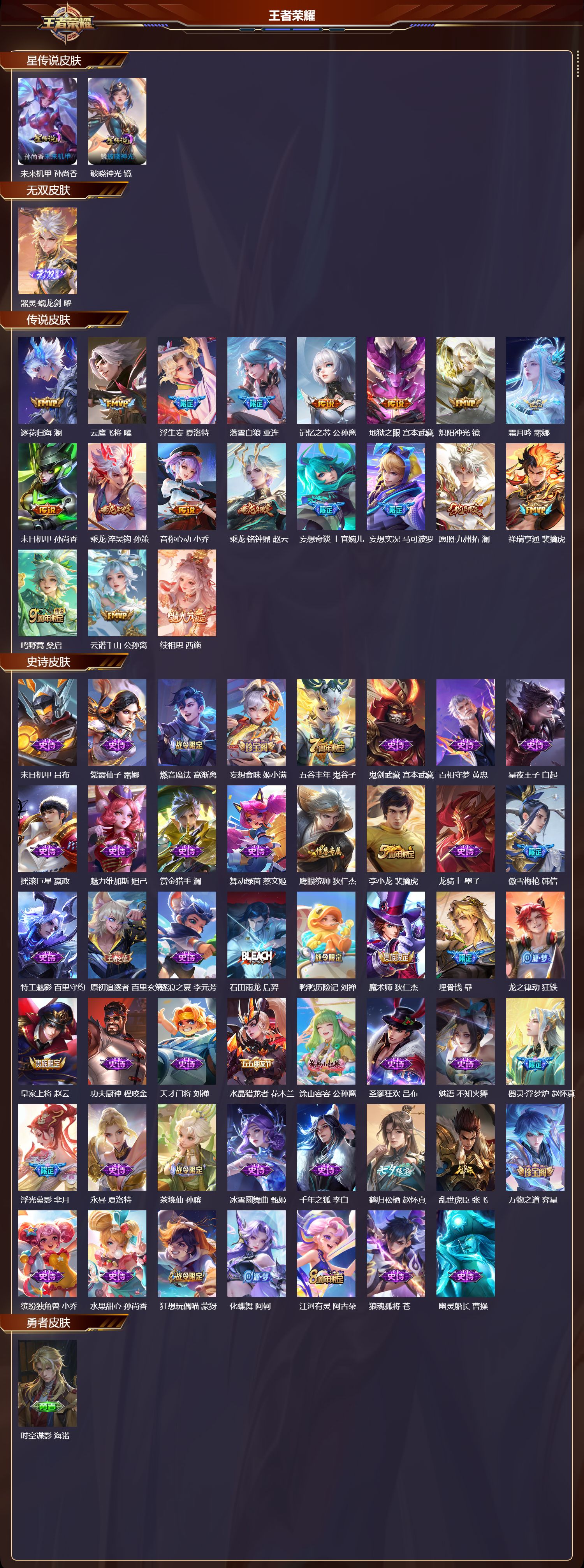 WZMK3348576王者荣耀账号详情图2 WZMK3348576王者荣耀账号详情图2