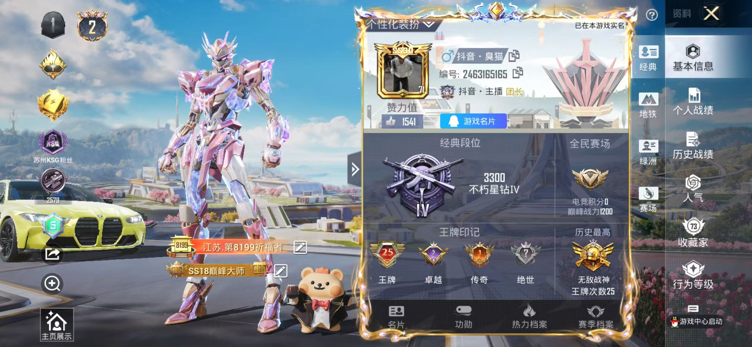 HPSJ3375191和平精英账号详情图2 HPSJ3375191和平精英账号详情图2