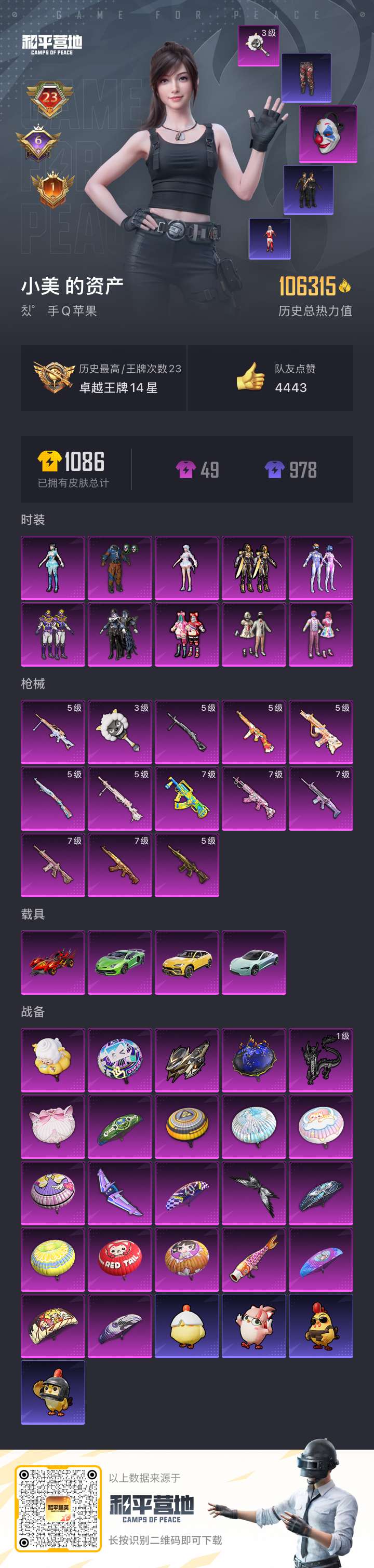 HPSJ3371222和平精英账号详情图3 HPSJ3371222和平精英账号详情图3