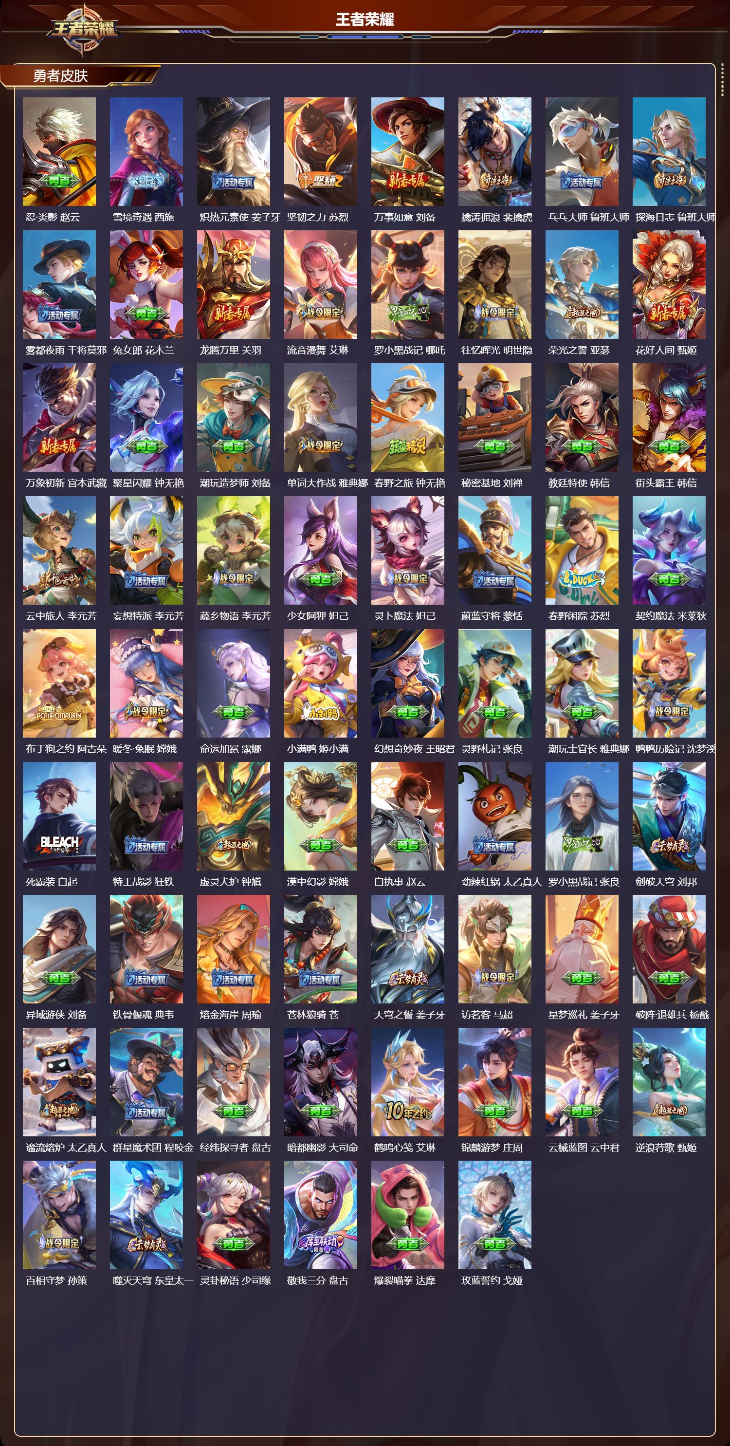 WZMK3351797王者荣耀账号详情图4