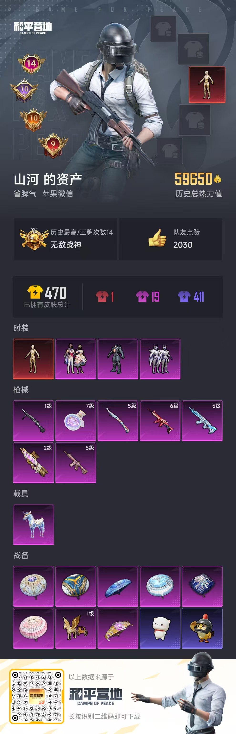 HPSJ3374137和平精英账号详情图2 HPSJ3374137和平精英账号详情图2