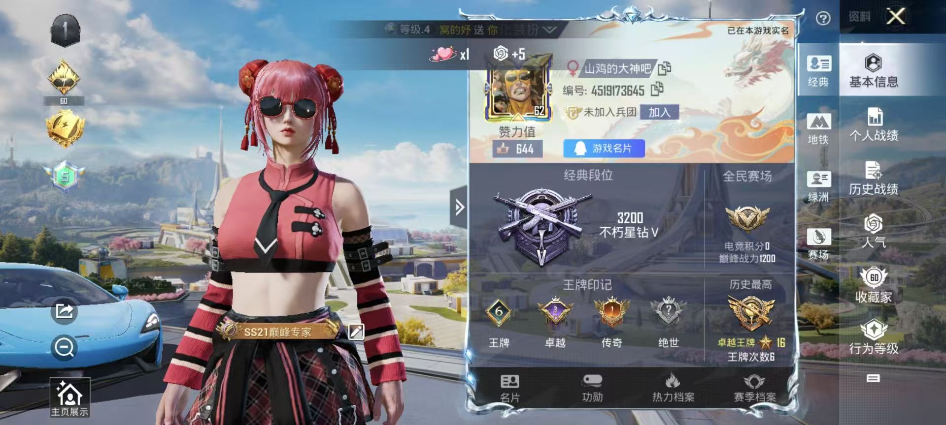 HPSJ3377384和平精英账号详情图2 HPSJ3377384和平精英账号详情图2