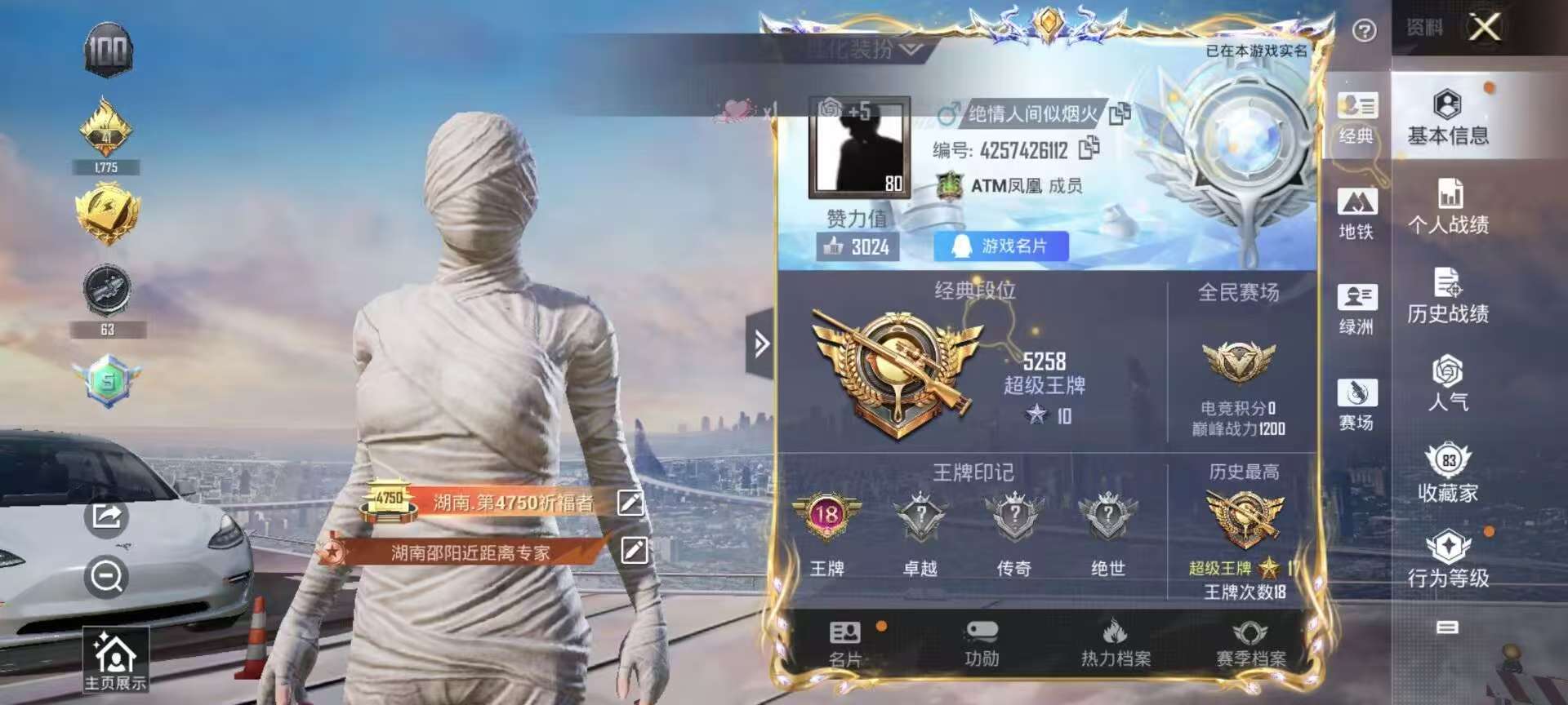 HPSJ3377383和平精英账号详情图2 HPSJ3377383和平精英账号详情图2