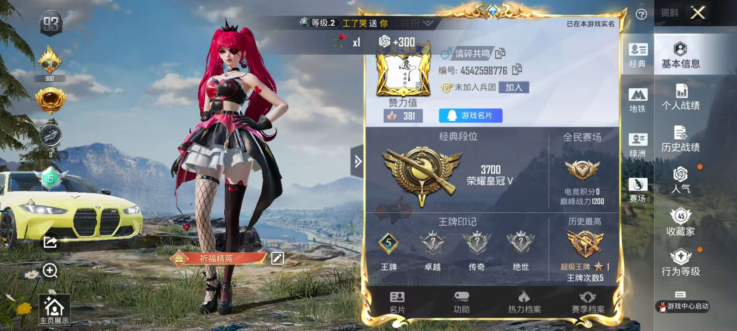 HPSJ3377411和平精英账号详情图2 HPSJ3377411和平精英账号详情图2