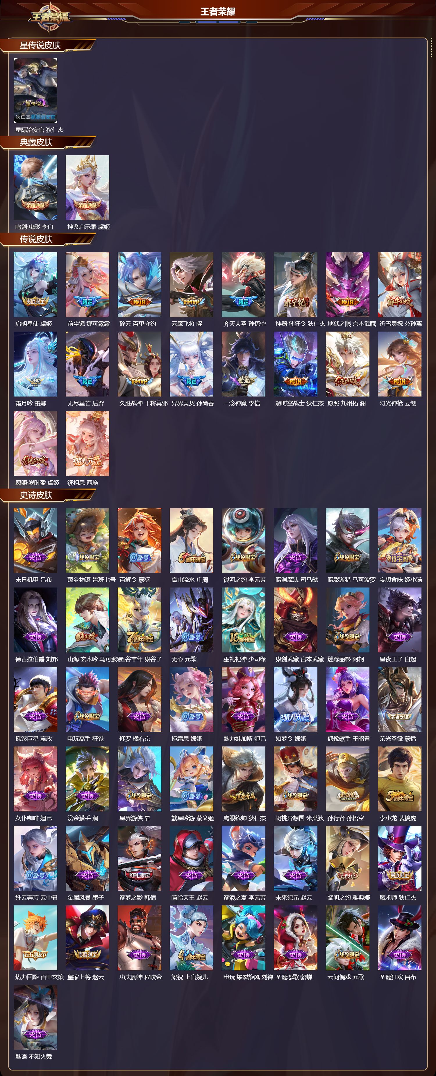 WZMK3353762王者荣耀账号详情图2