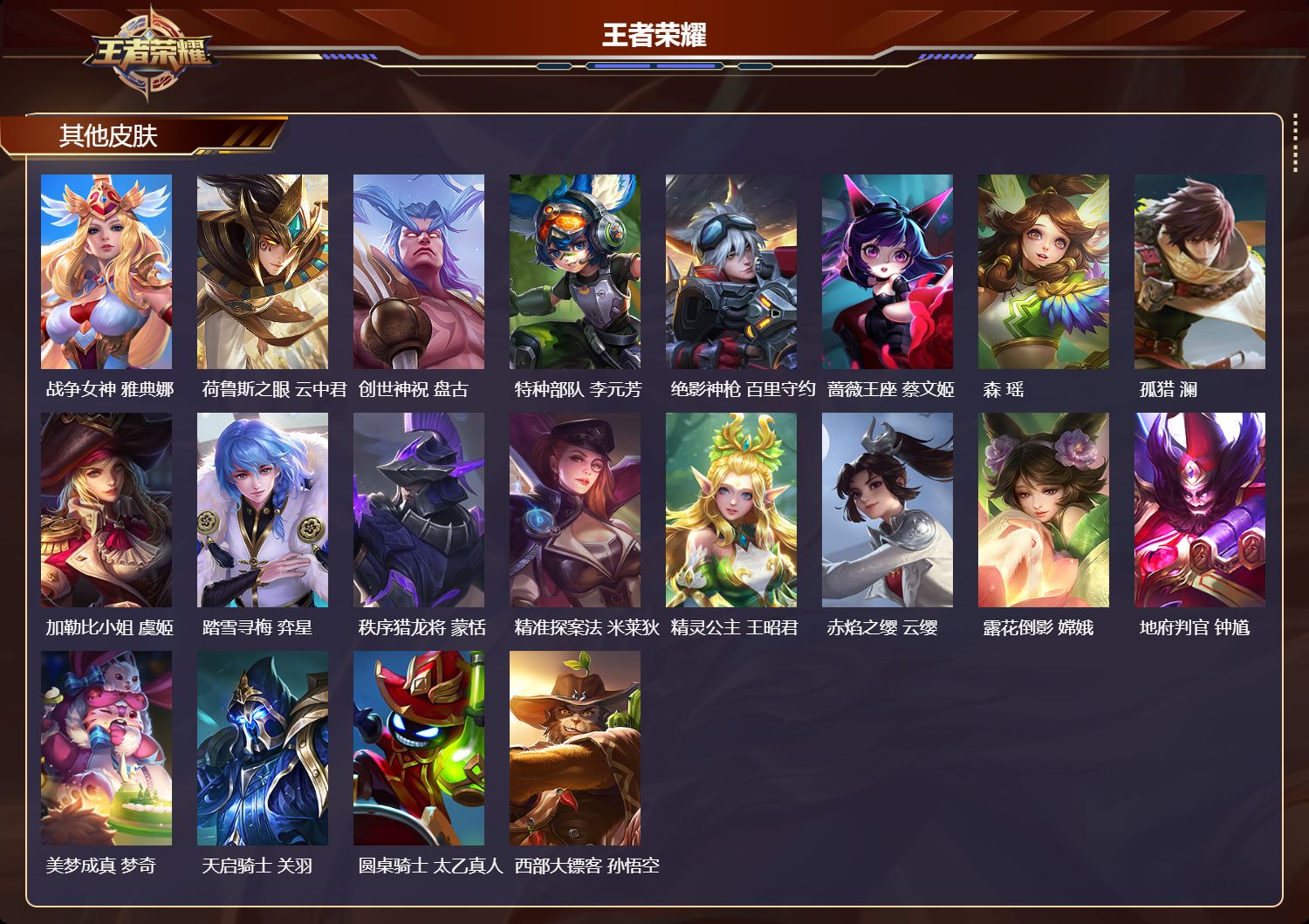 WZMK3353762王者荣耀账号详情图6