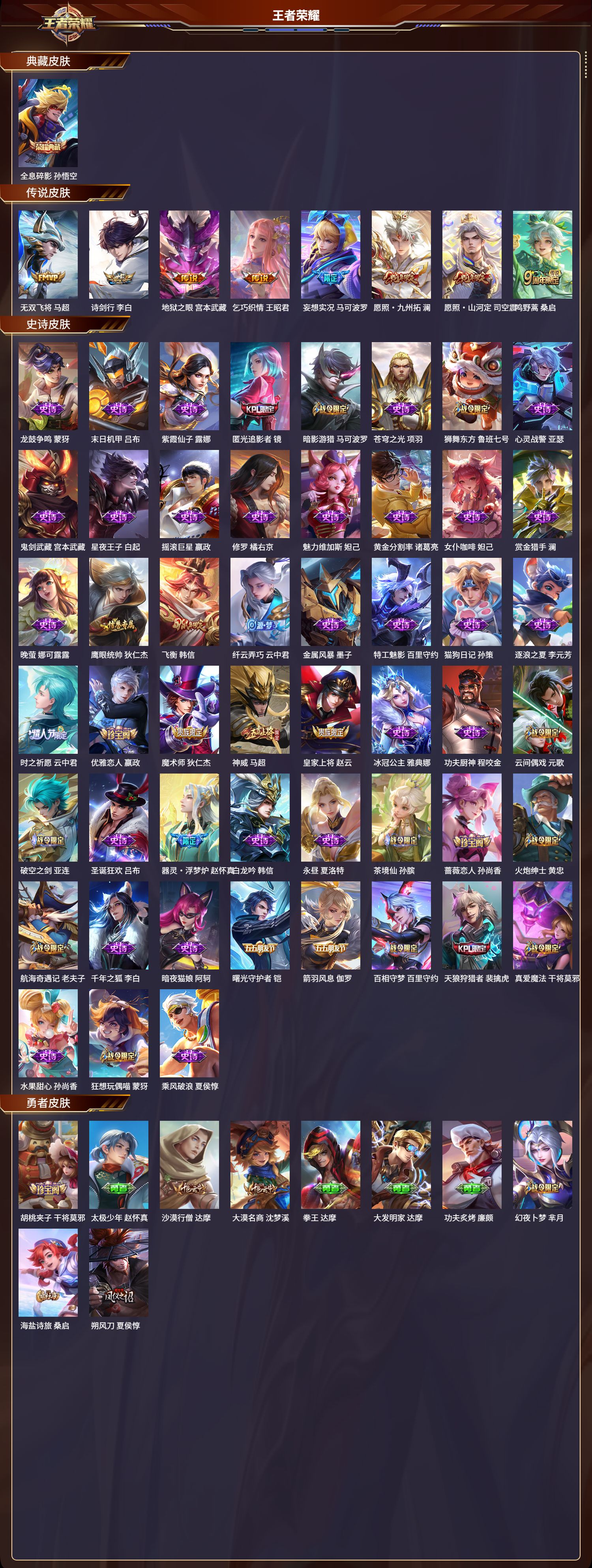 WZCMW3354137王者荣耀账号详情图2 WZCMW3354137王者荣耀账号详情图2