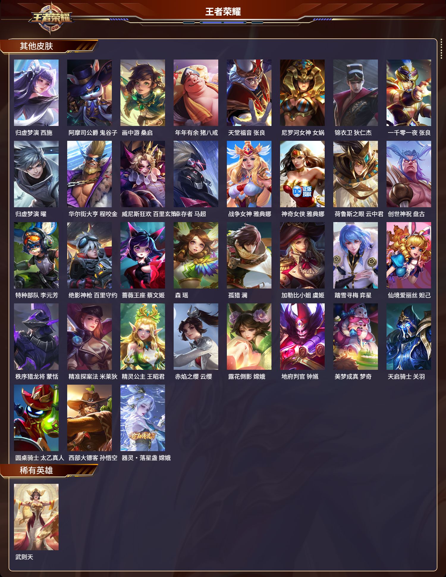 WZLX4220755王者荣耀账号详情图12