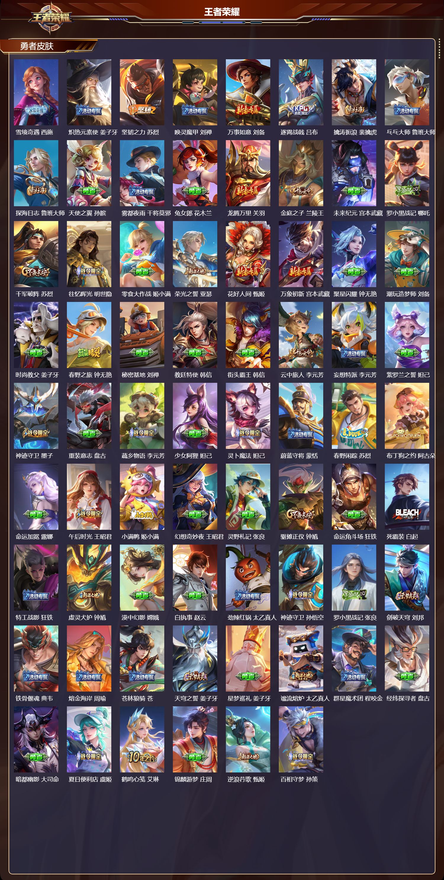 WZMK3356020王者荣耀账号详情图5