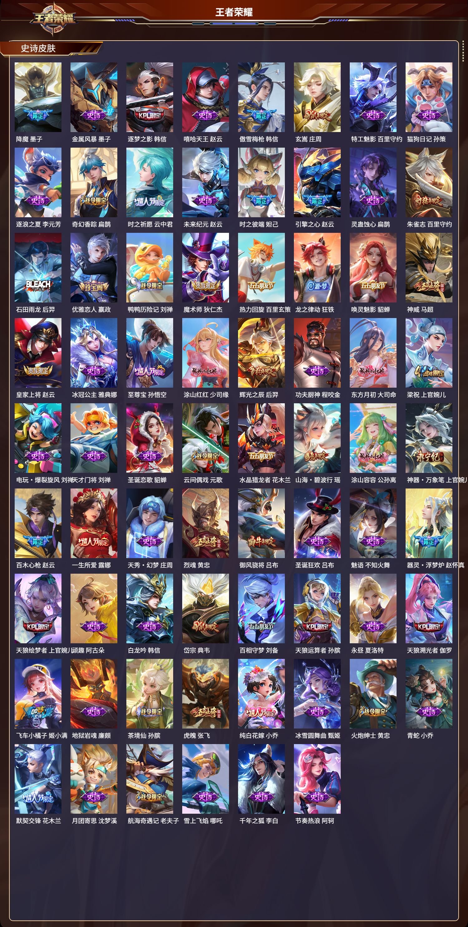 WZLX4220755王者荣耀账号详情图7