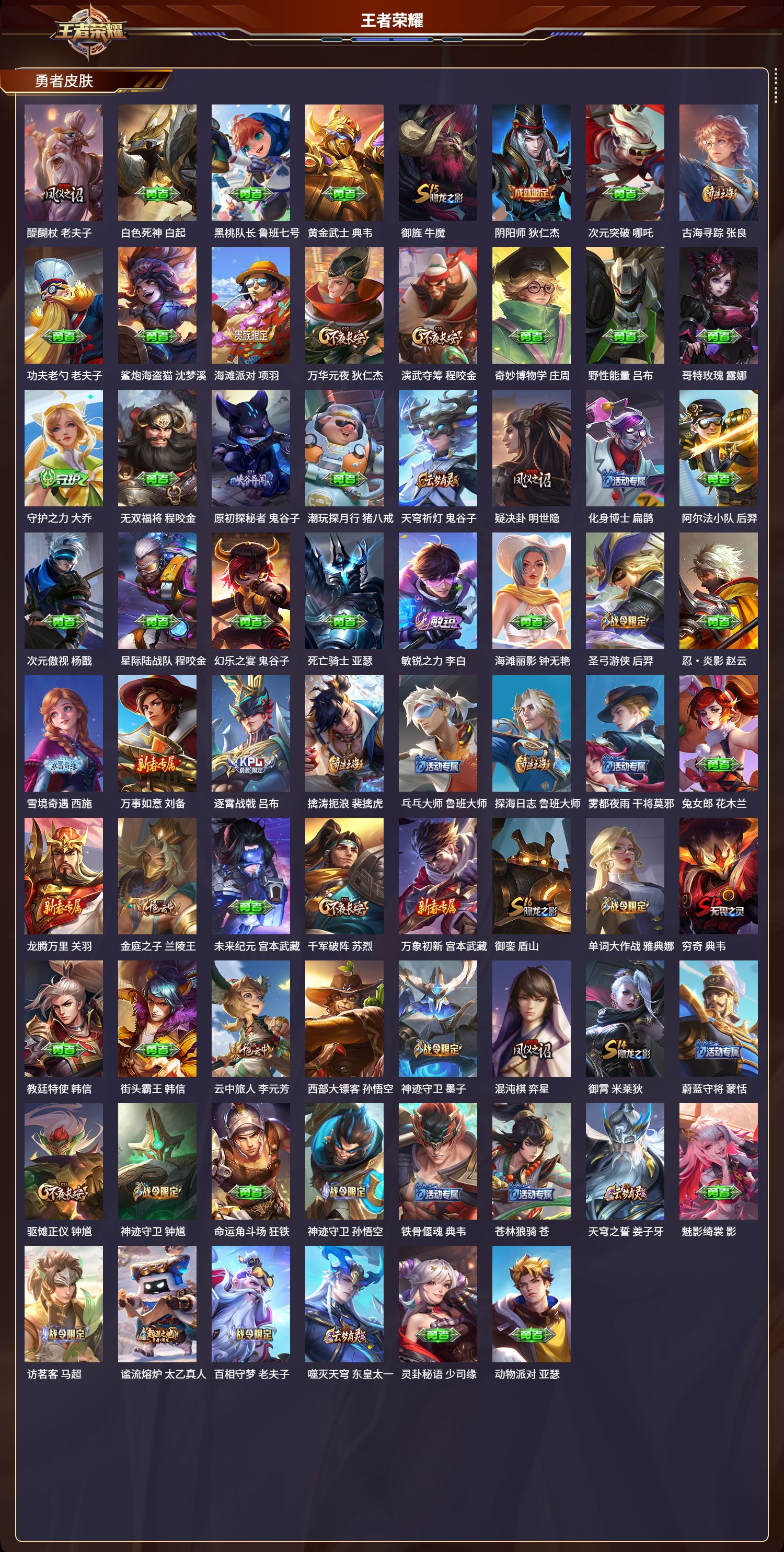 WZCMW3354137王者荣耀账号详情图3 WZCMW3354137王者荣耀账号详情图3