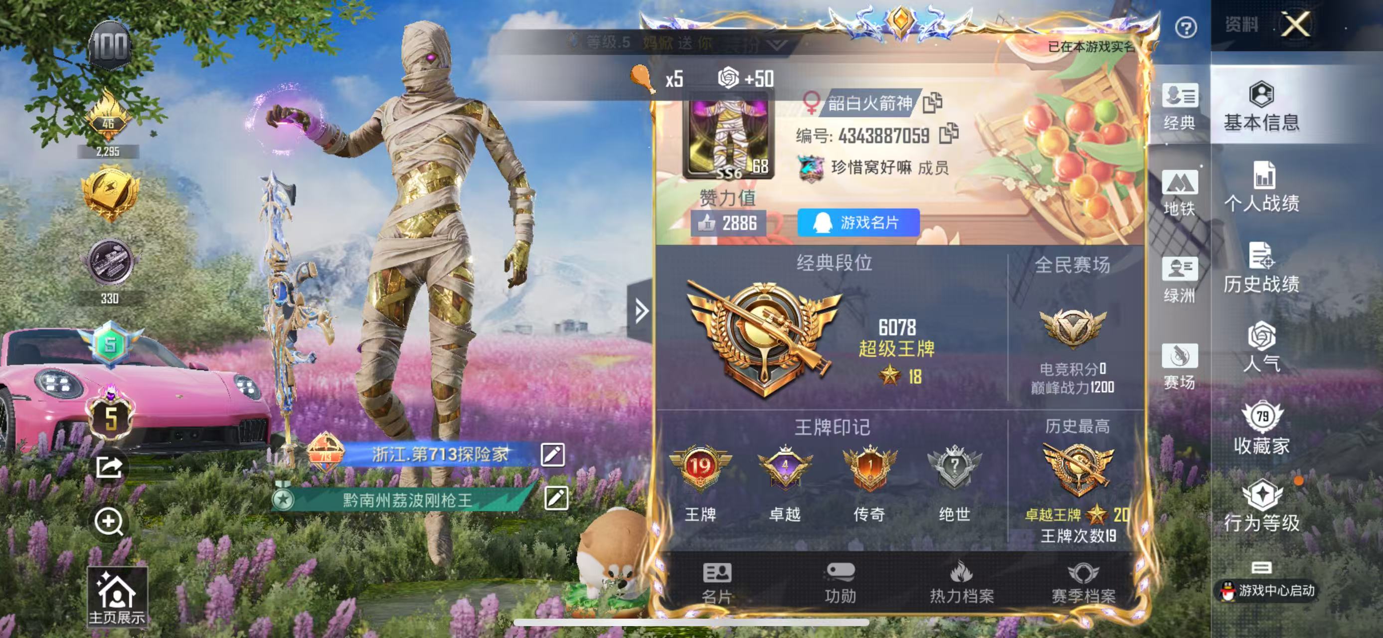 HPSJ3378546和平精英账号详情图4 HPSJ3378546和平精英账号详情图4