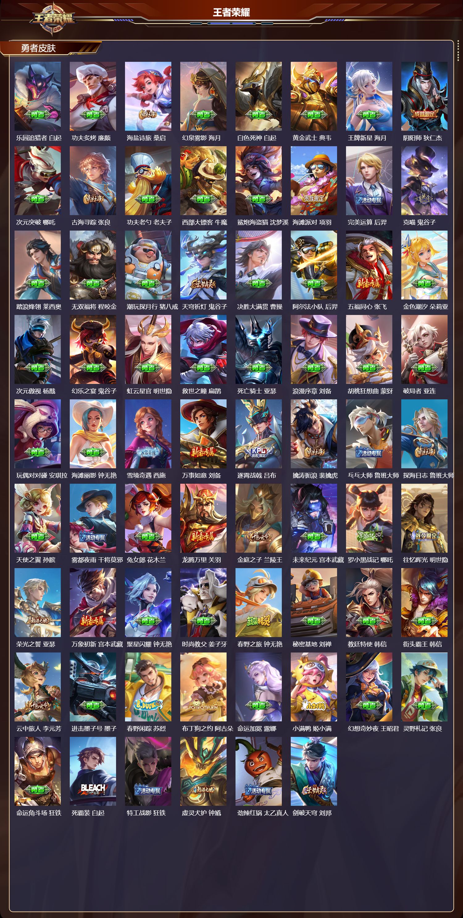 WZMK3356011王者荣耀账号详情图3 WZMK3356011王者荣耀账号详情图3