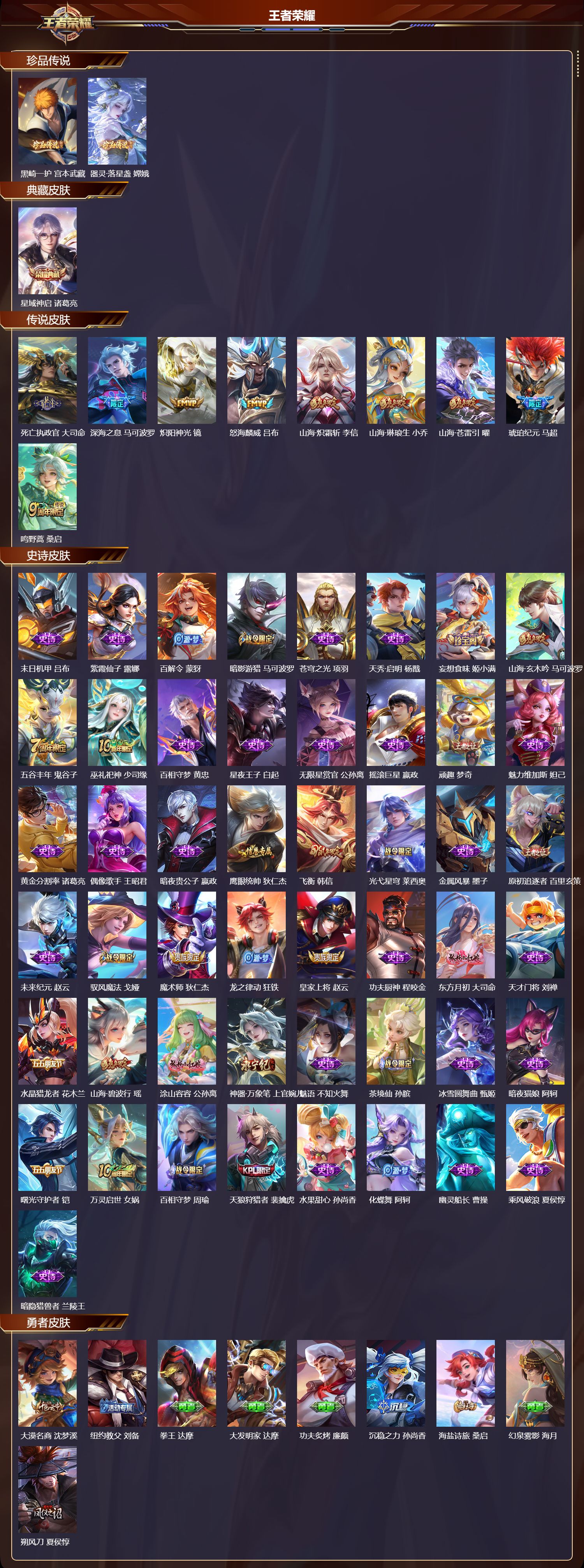 WZMK3357551王者荣耀账号详情图2 WZMK3357551王者荣耀账号详情图2