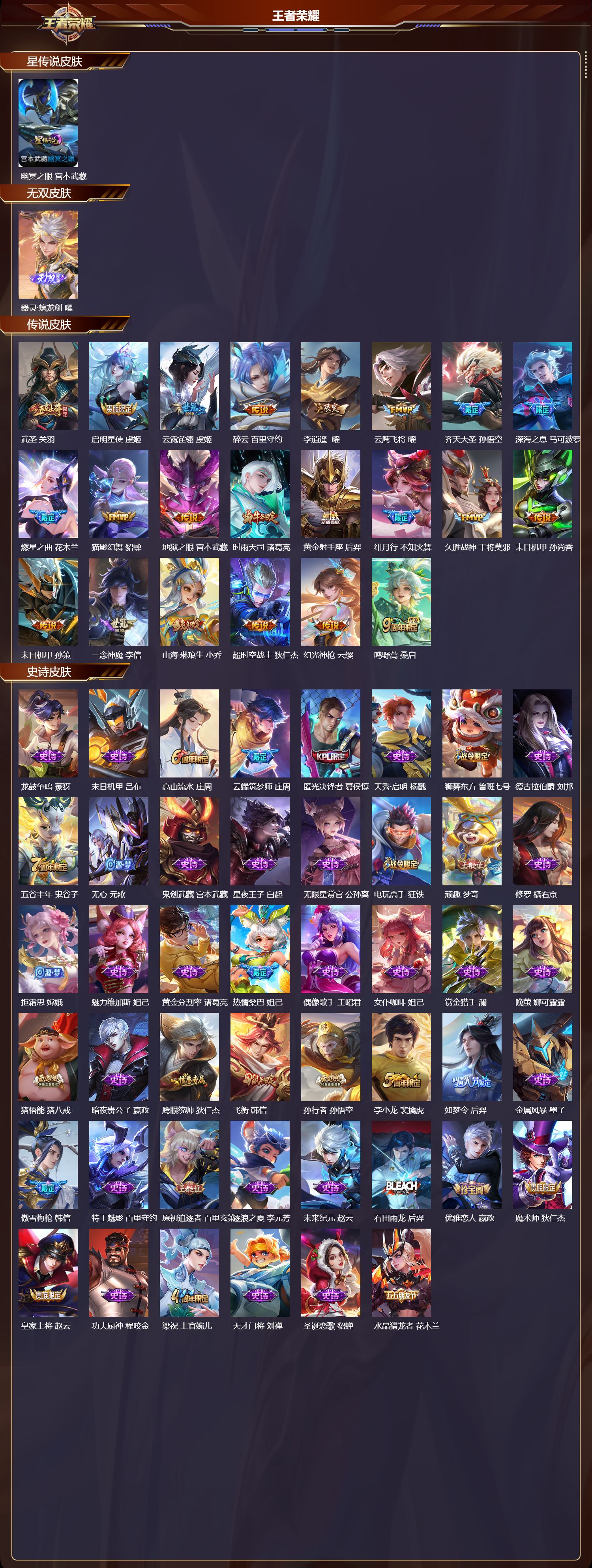 WZMK3357557王者荣耀账号详情图2