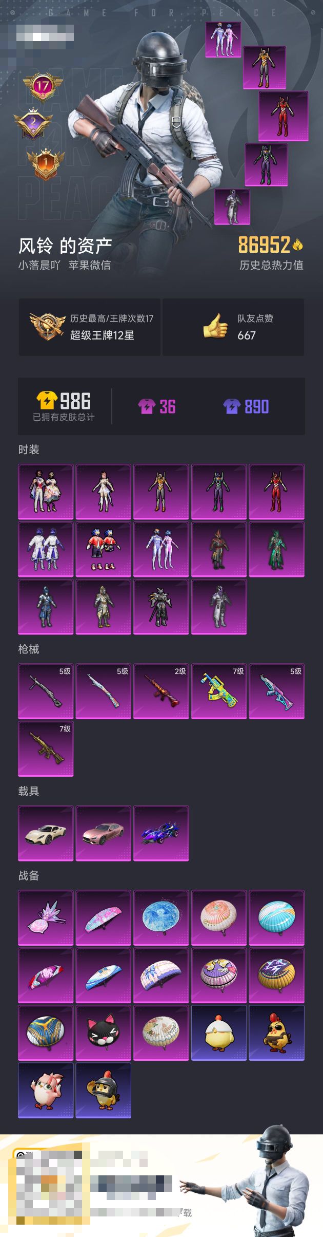 HPZM3381331和平精英账号详情图4