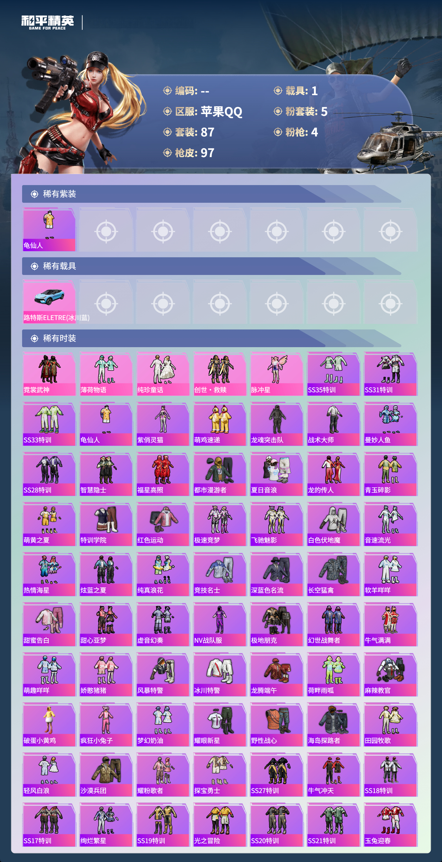 HPSJ3381028和平精英账号详情图5 HPSJ3381028和平精英账号详情图5