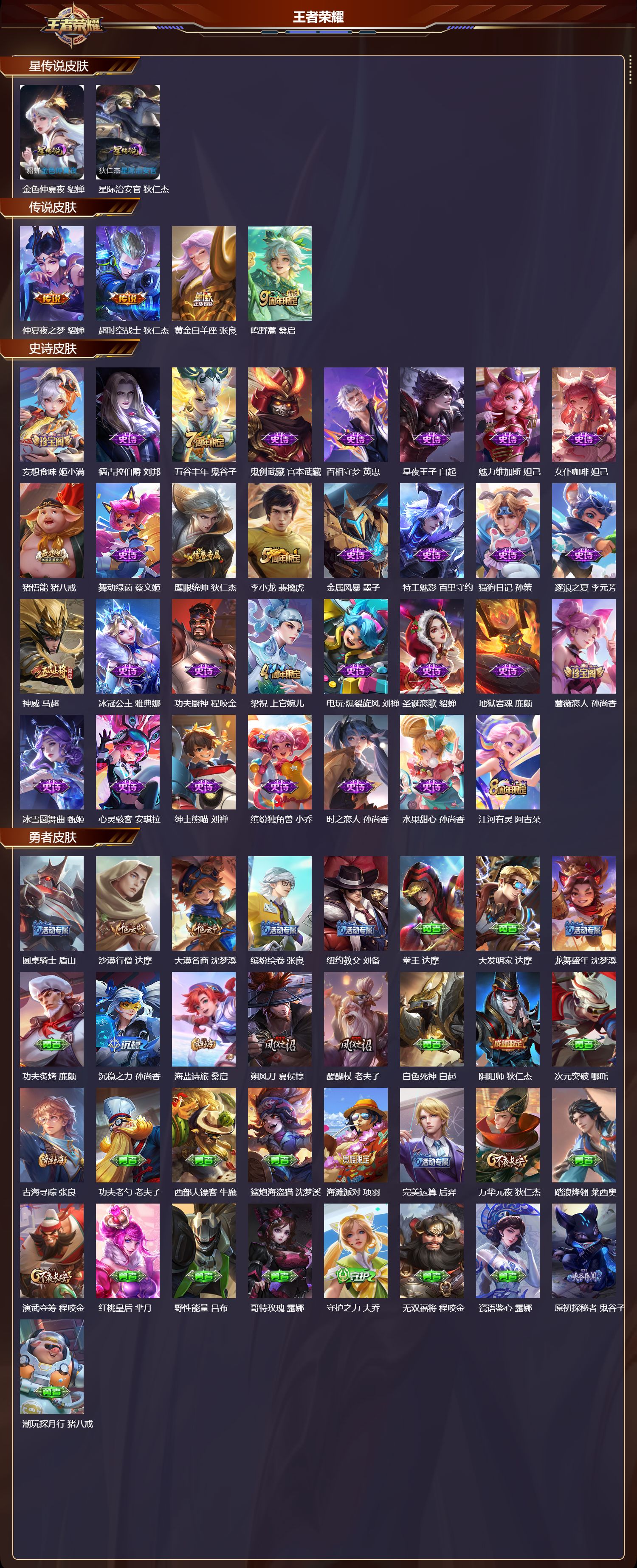 WZMK3394854王者荣耀账号详情图2